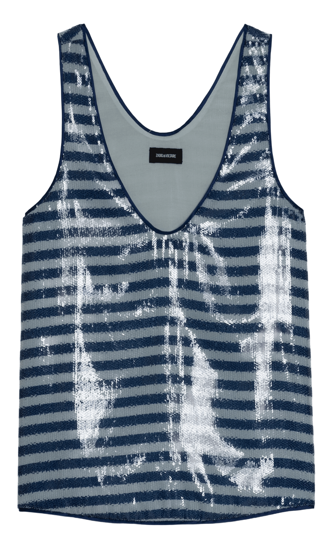 Top droit à rayures tarys ZADIG&VOLTAIRE Bleu