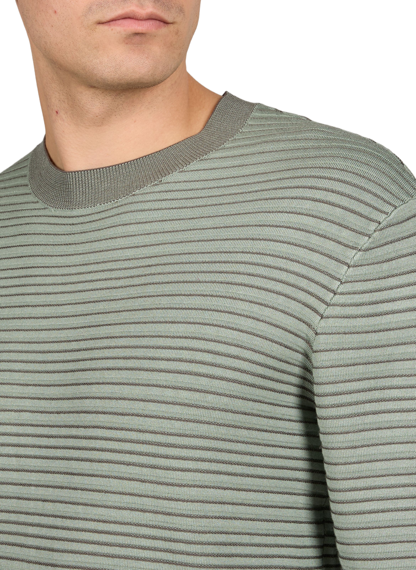 Straight striped knit sweater ARMANI EXCHANGE Multicolour