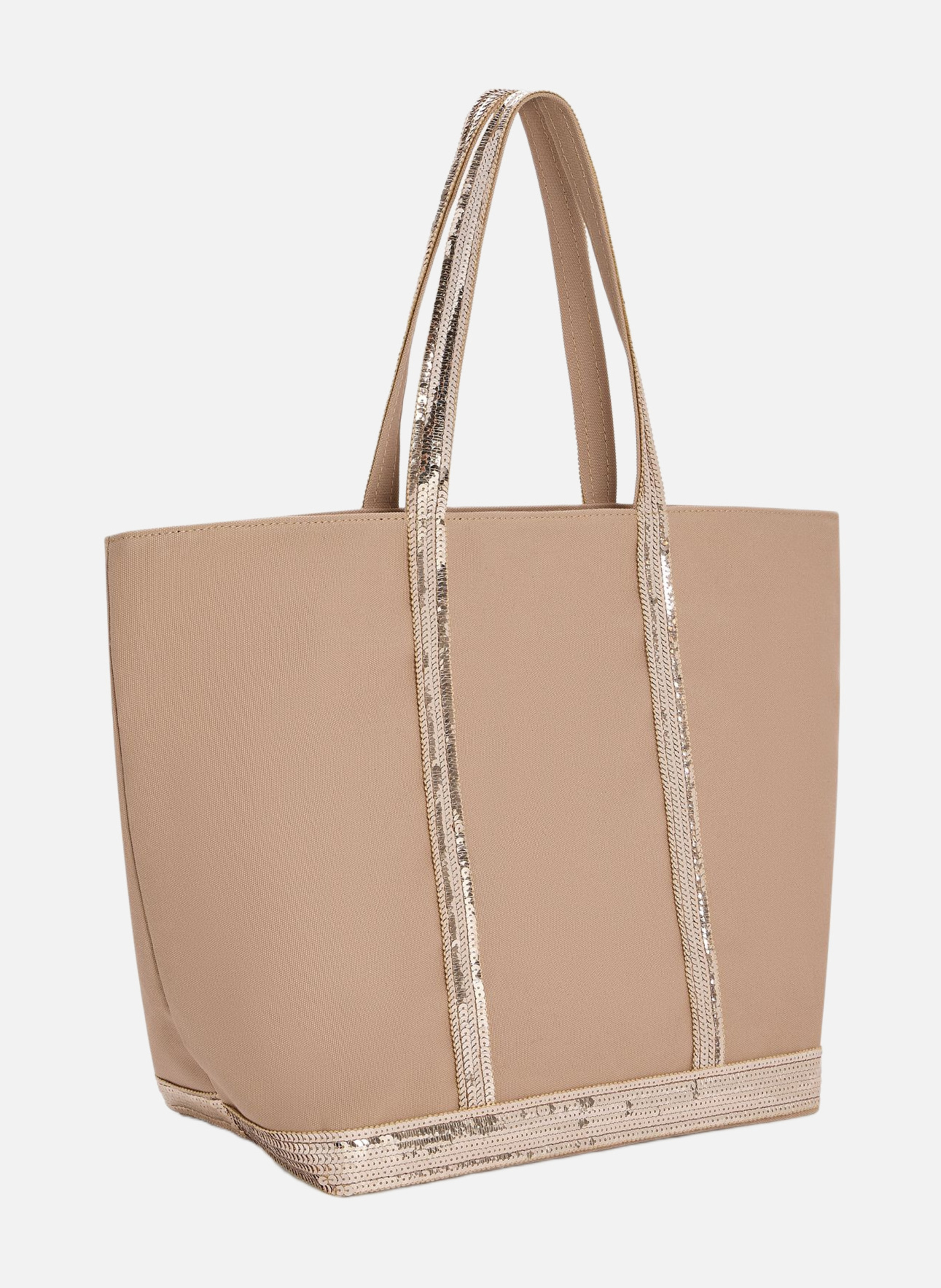 Cabas l zippé en toile VANESSA BRUNO Marron