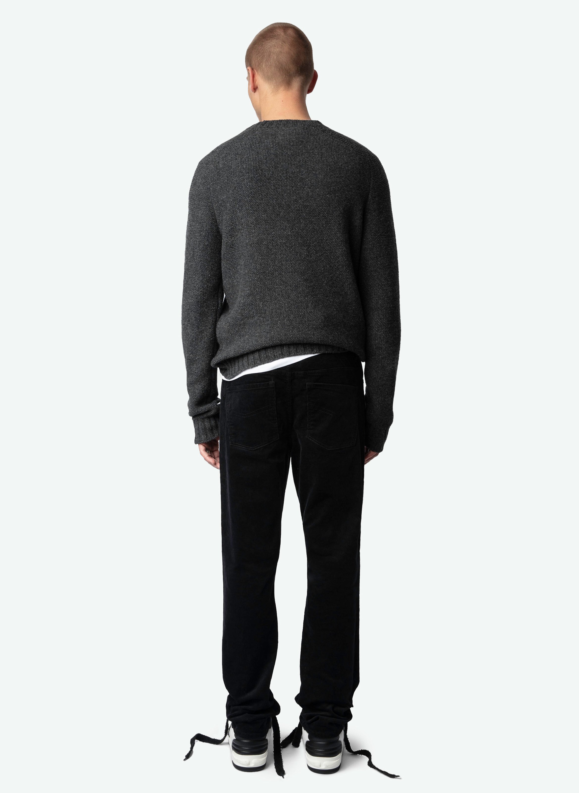 Pantalon ajustée en coton mélangé steeve ZADIG&VOLTAIRE Noir