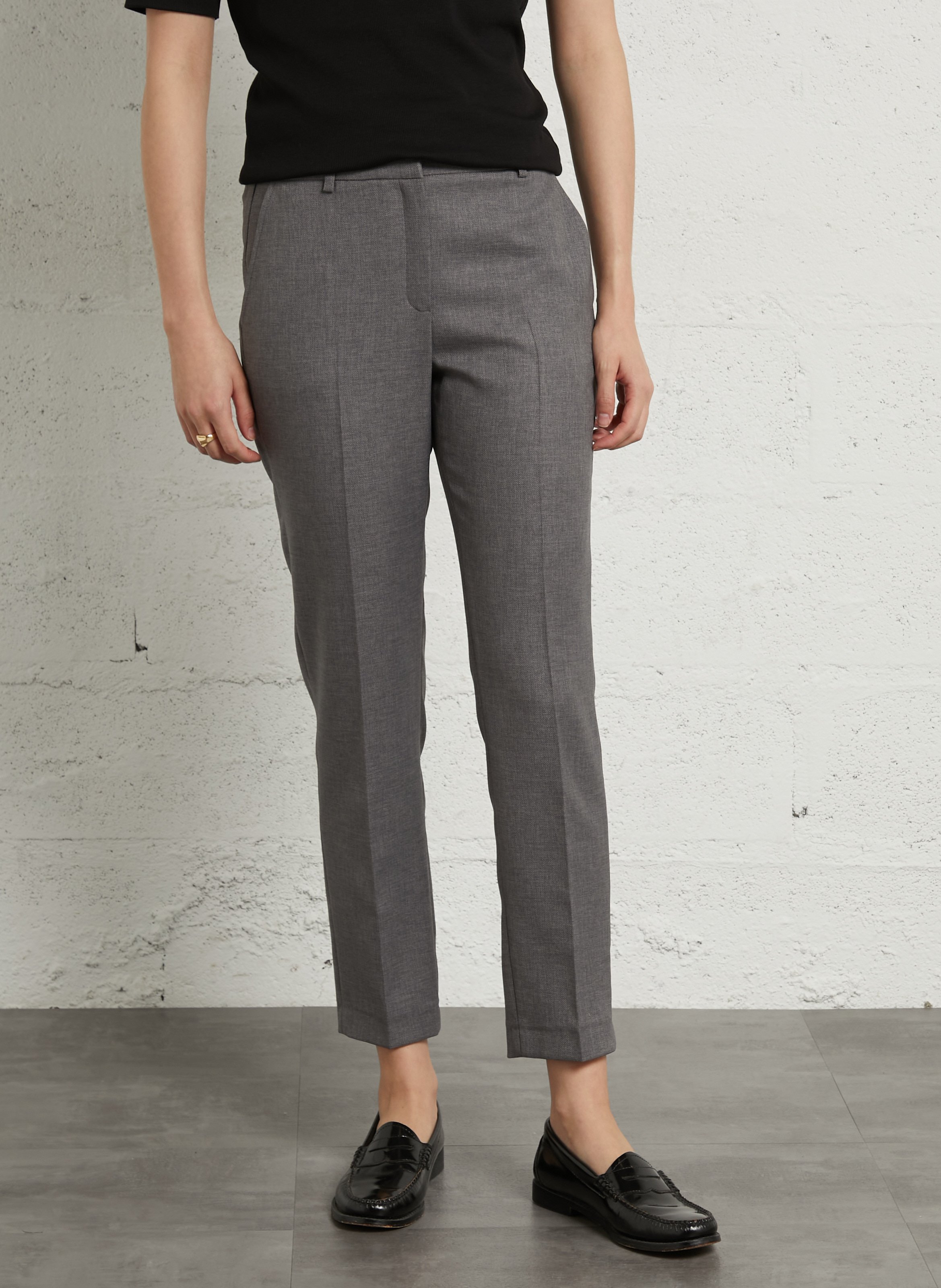 Pantalon tailleur carotte uni felix MAISON 123 Gris