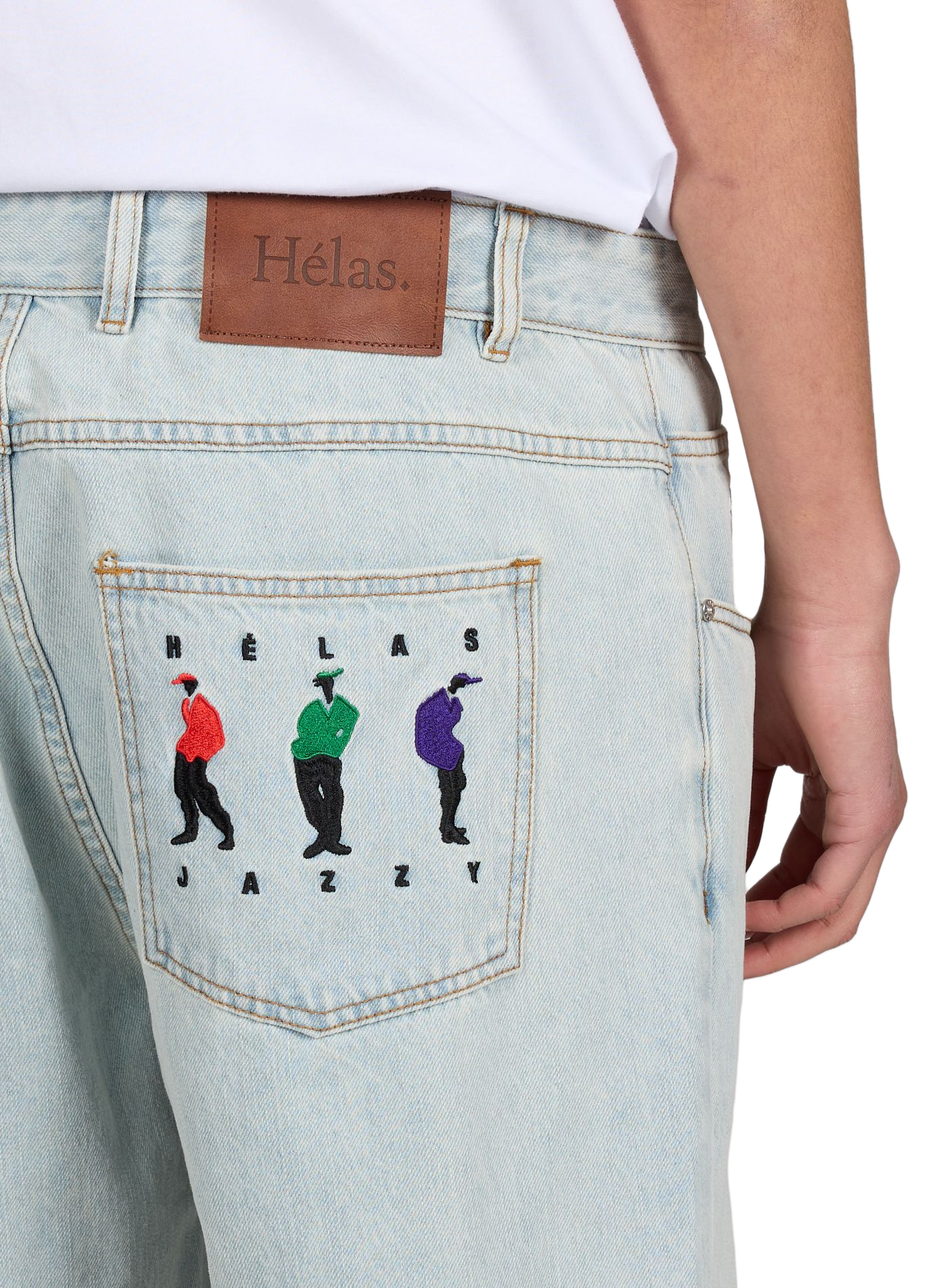 Jean large en coton HELAS CAPS Bleu