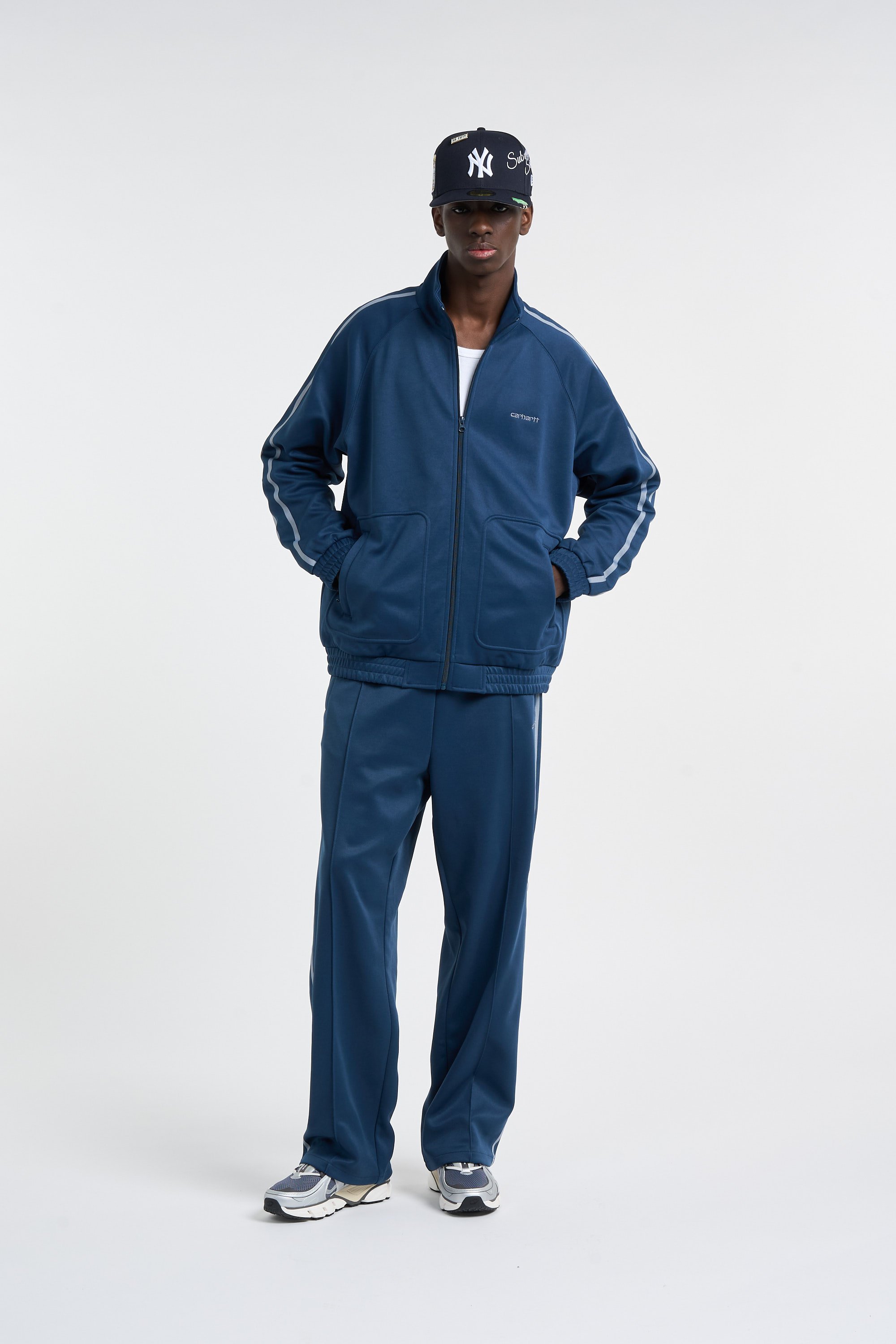 Veste de survêtement bolar sweat jacket CARHARTT WIP Bleu