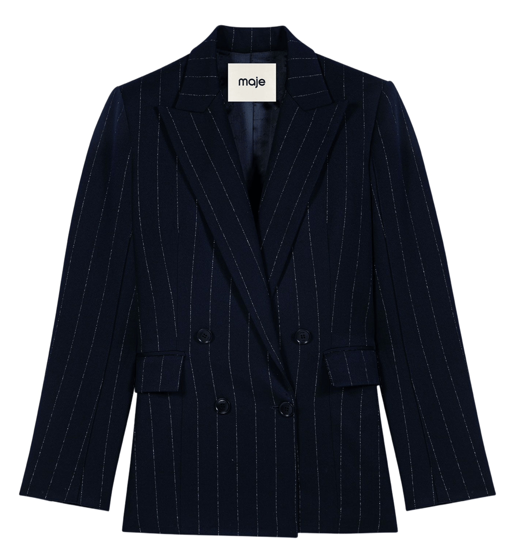 Veste de tailleur cintrée MAJE Bleu
