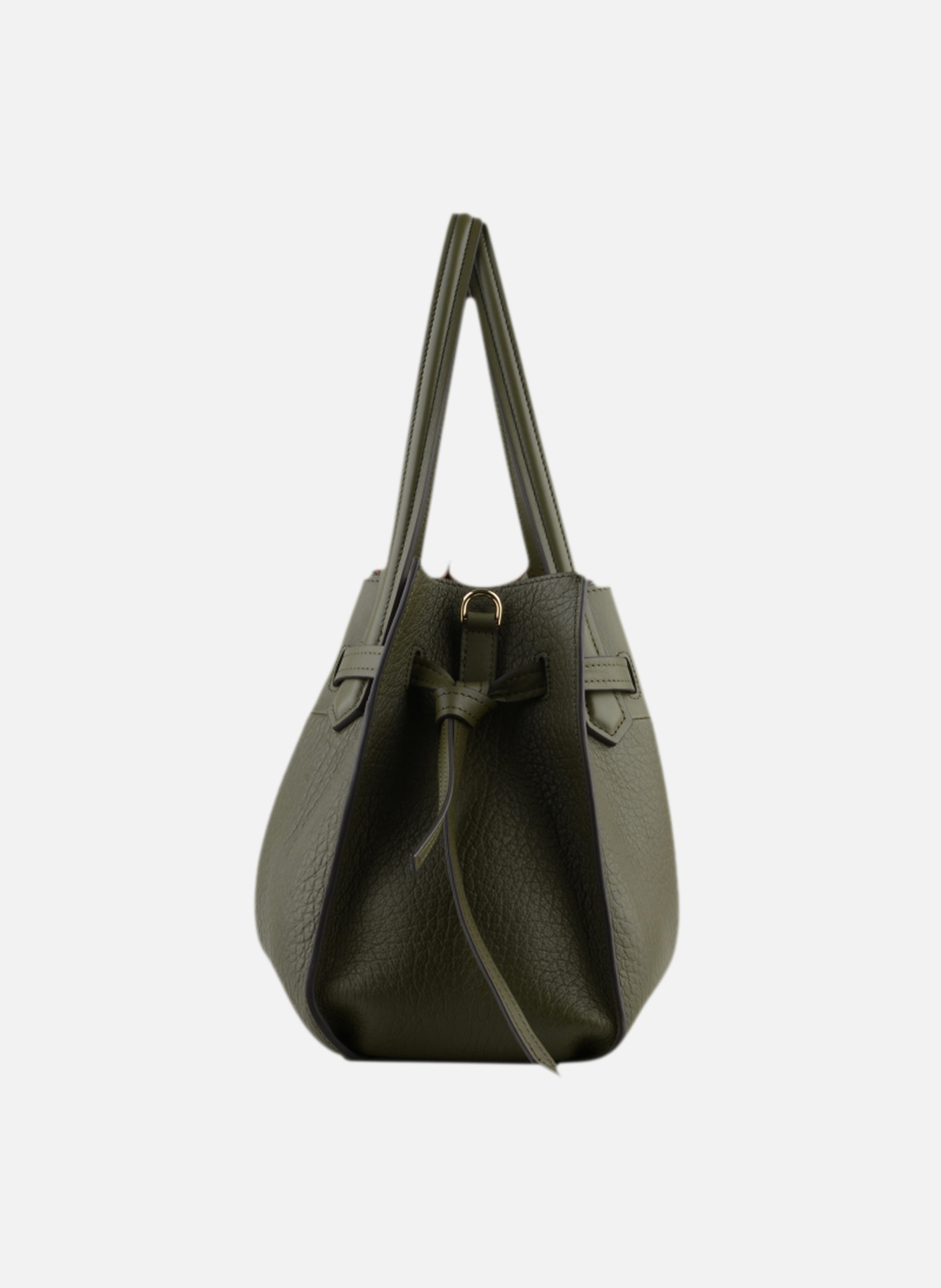 Blossom | sac à main pm en cuir de vachette POURCHET Kaki