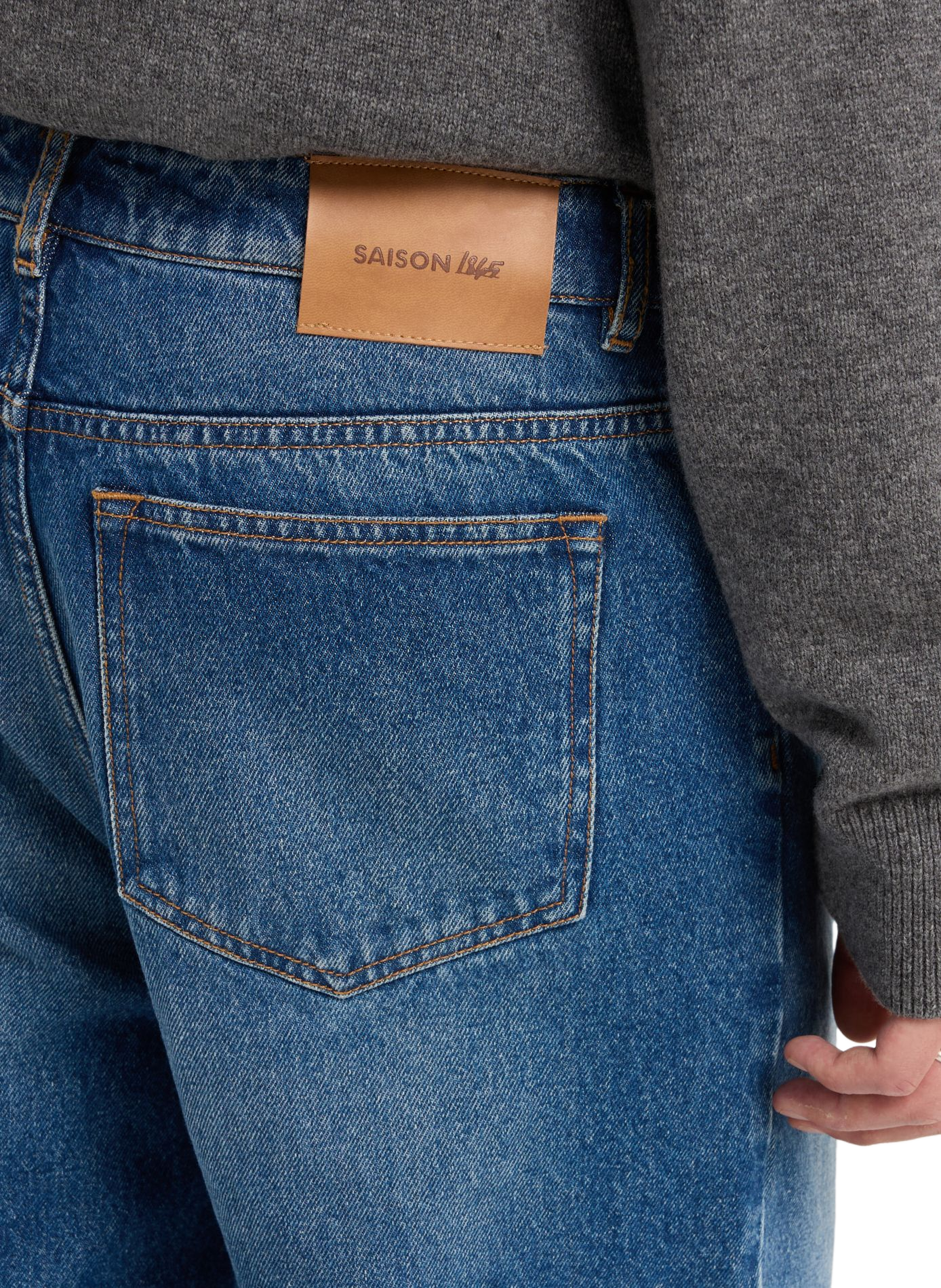 Pantalón BETA lavado en algodón SAISON 1865 Azul
