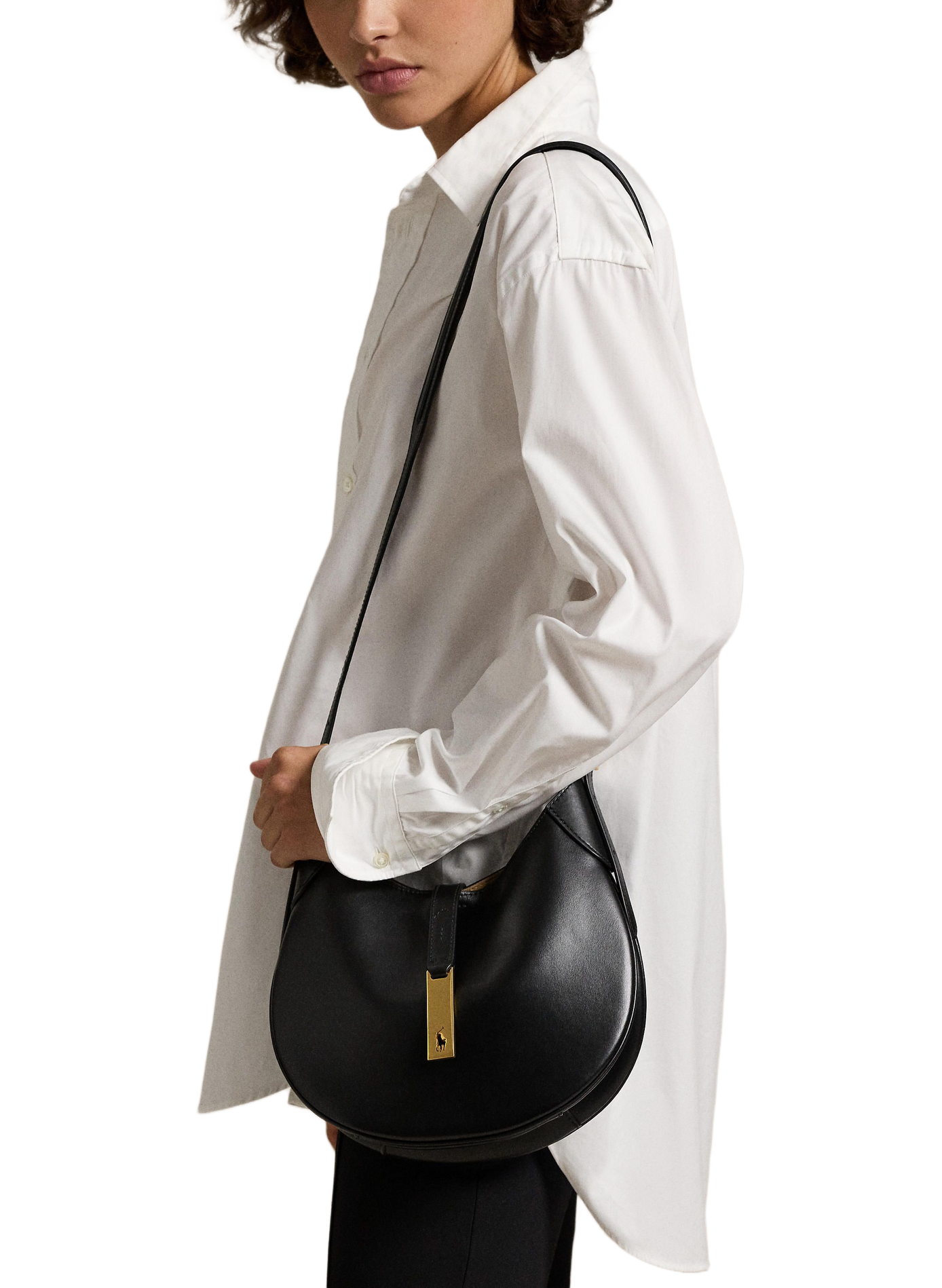.Sac à main en cuir POLO RALPH LAUREN Noir