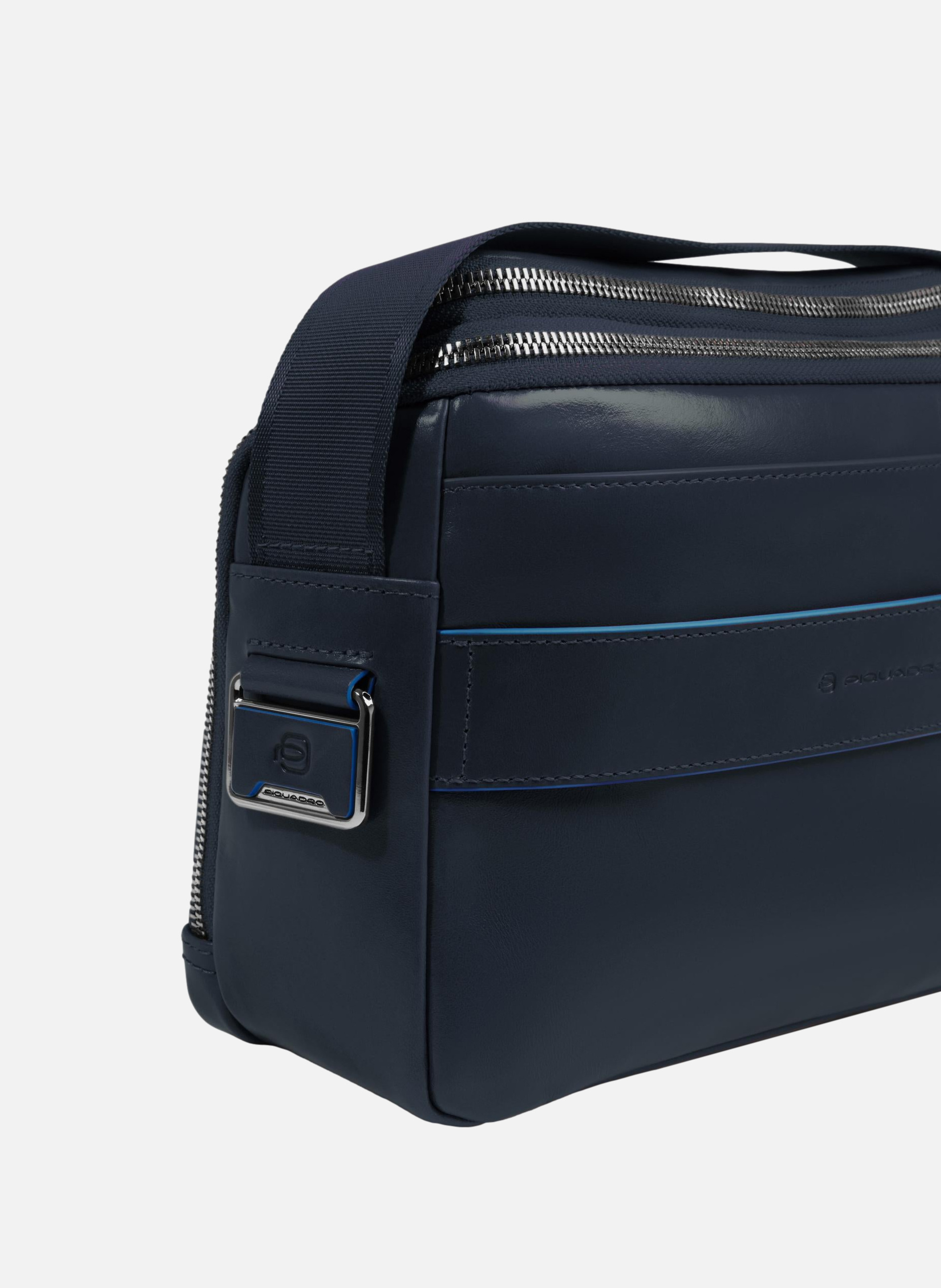 Schoudertas voor heren, aanpasbaar PIQUADRO Blauw