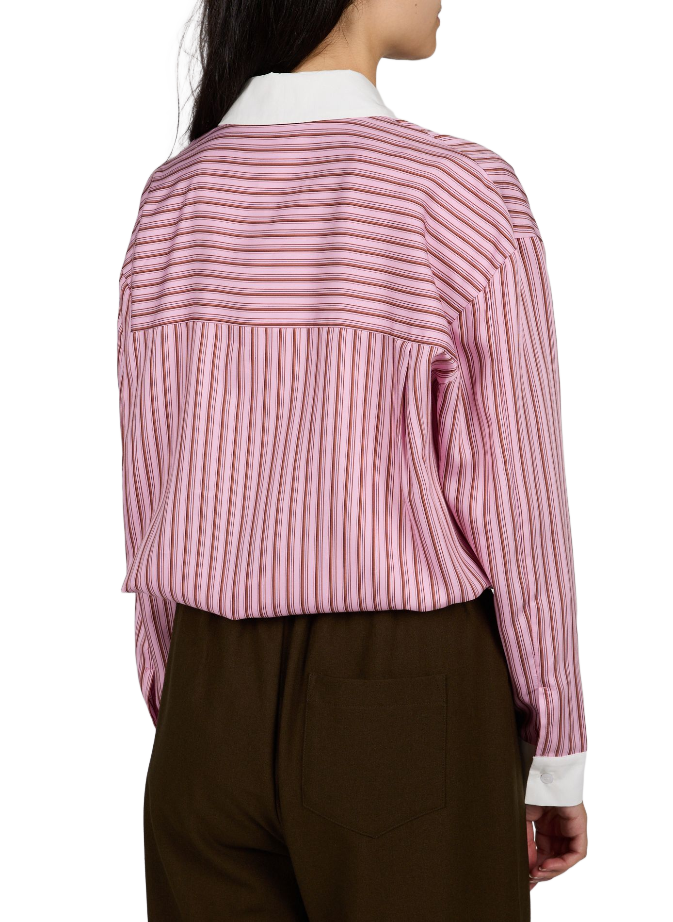 Klassisches Hemd mit Streifenmuster SUNCOO Rosa