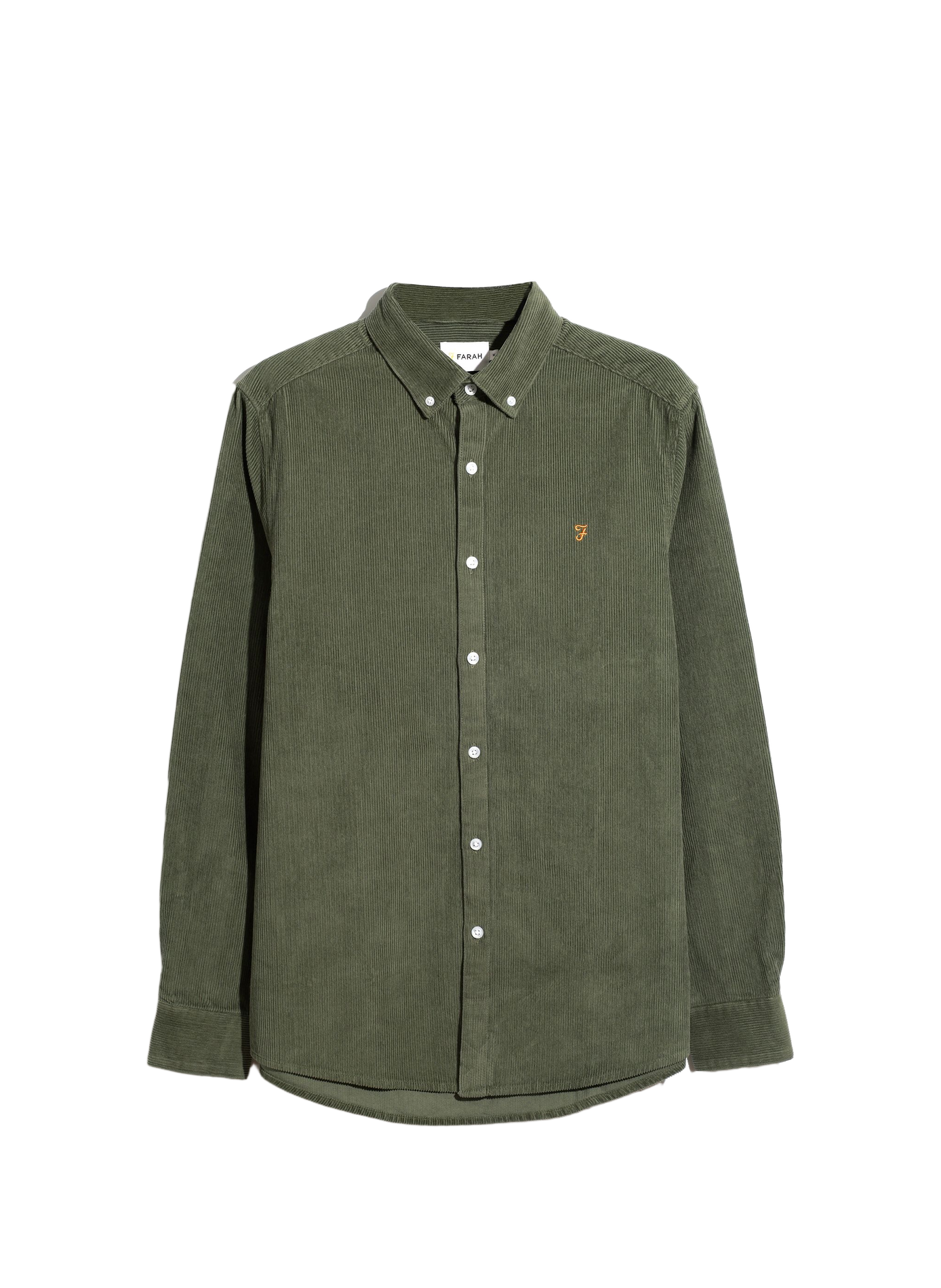 Straight classic collar shirt in cotton FARAH Green
