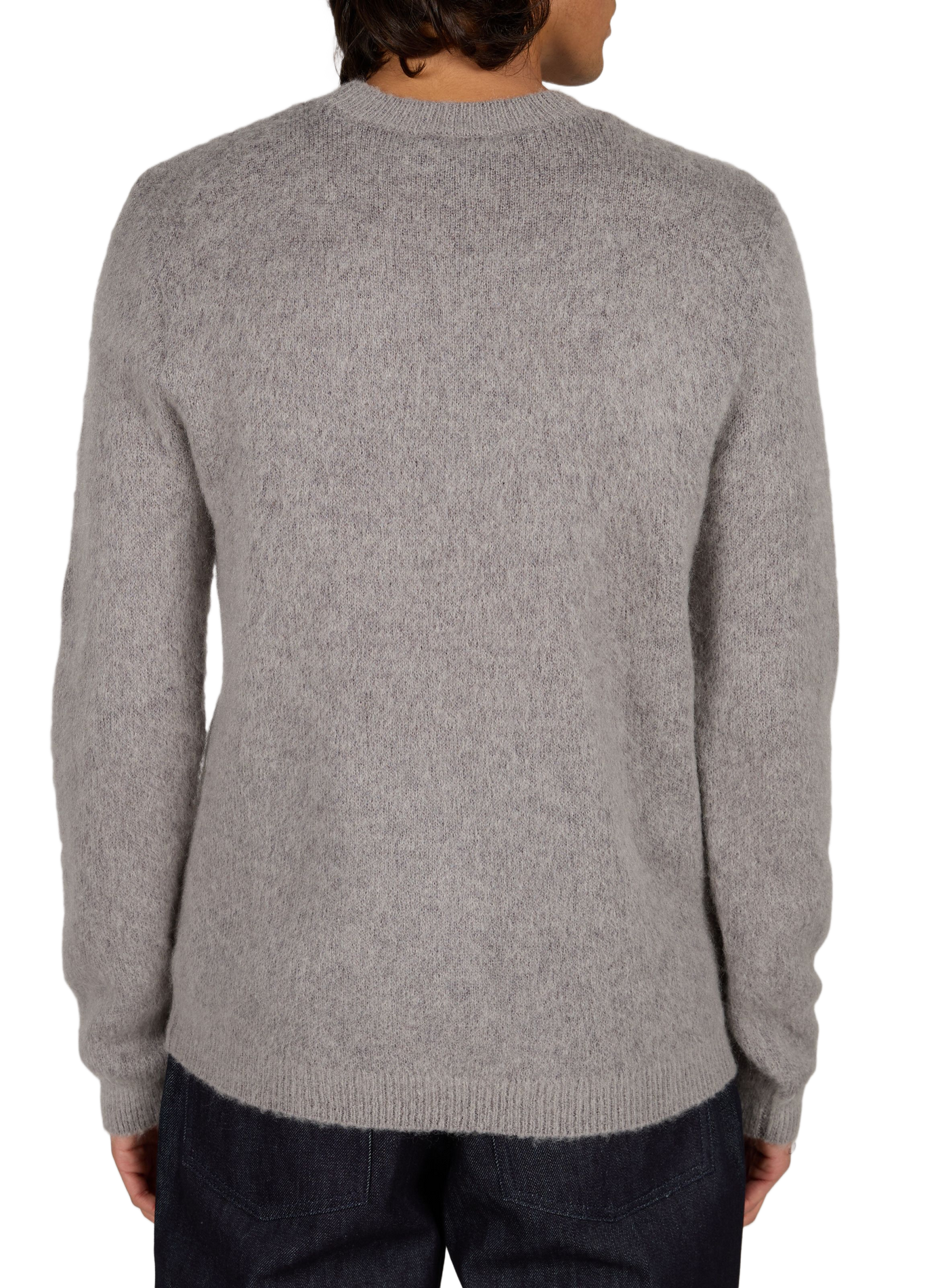 Pull droit en laine mélangé EMPORIO ARMANI Gris