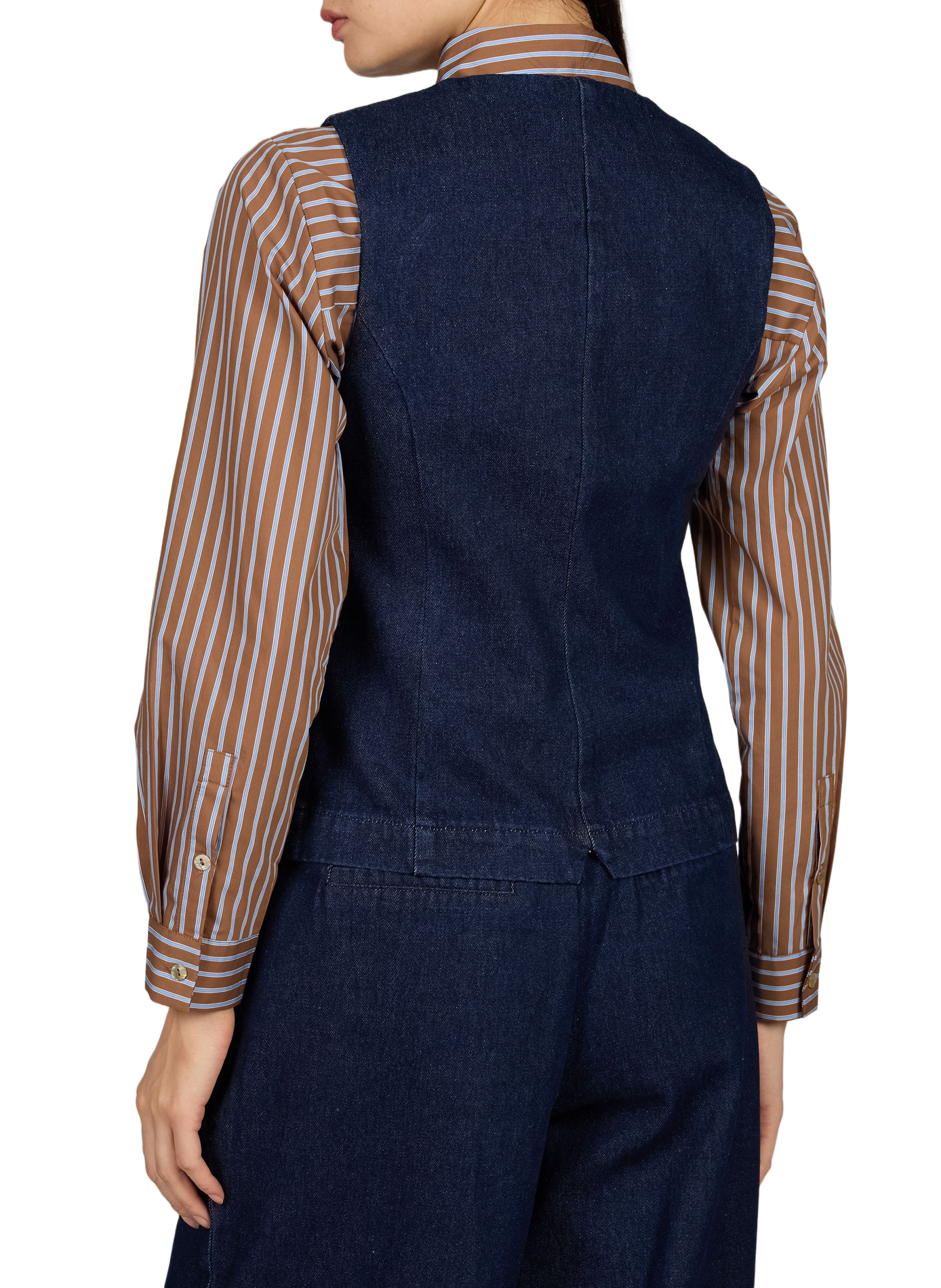 Ärmellose Jeansweste aus Baumwolle GARANCE Blau