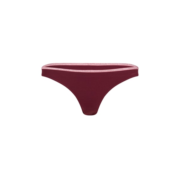 Culotte classique unie à détail pailleté Culotte classique unie à détail pailleté
