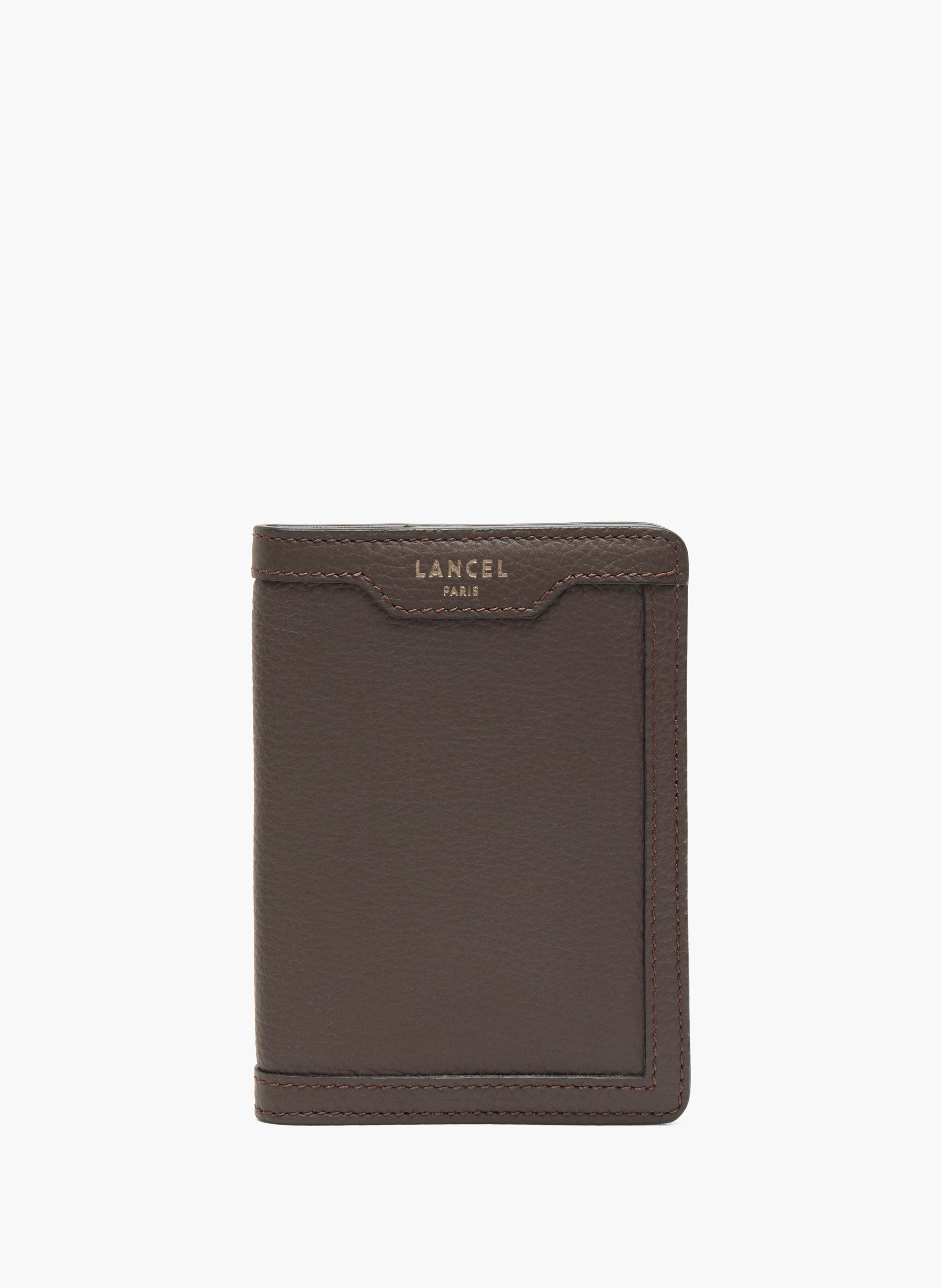 Porte-passeport charlie de lancel en cuir LANCEL Gris