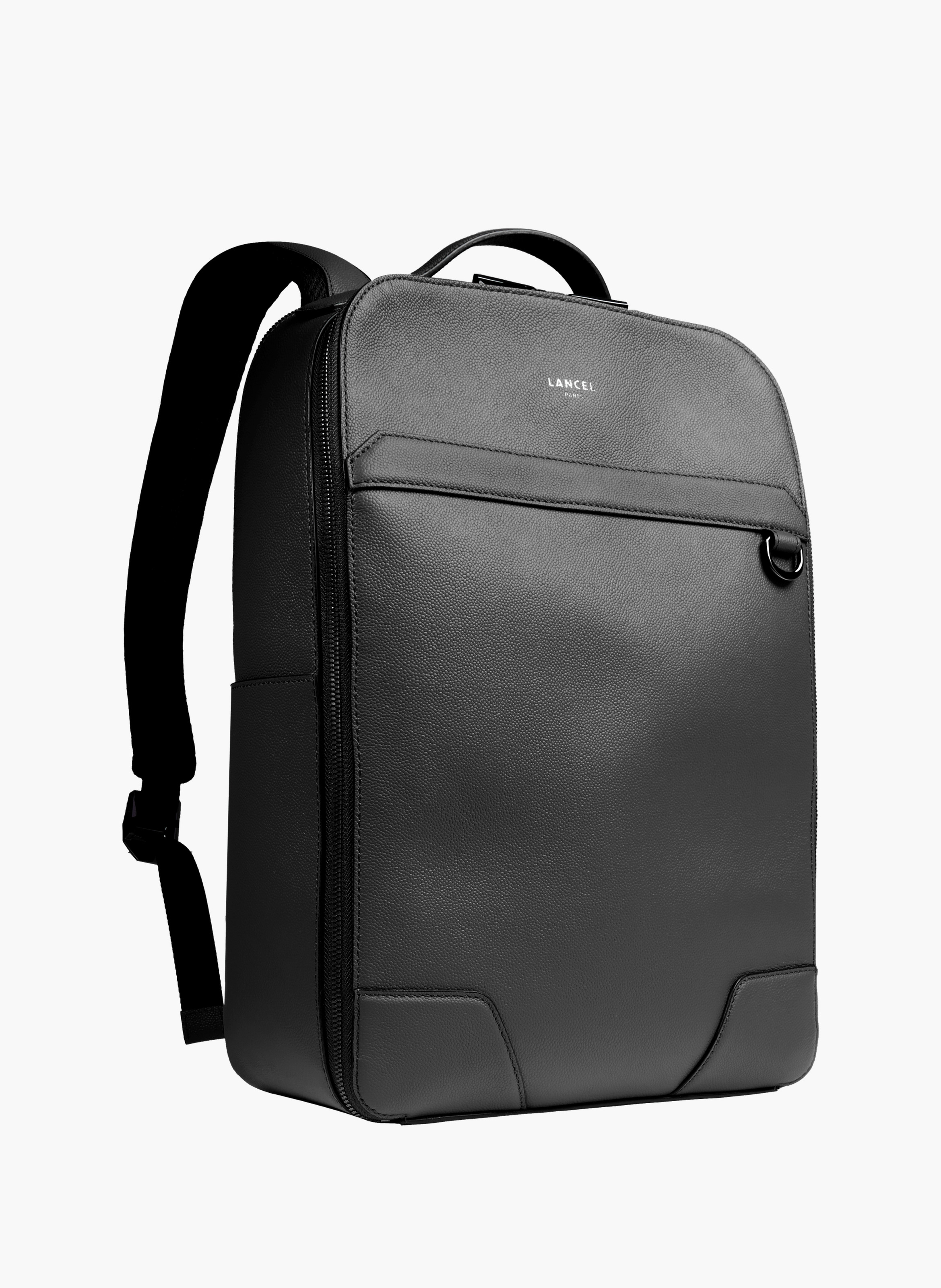 Sac à dos convertible 2 zip charlie de lancel en cuir LANCEL Noir