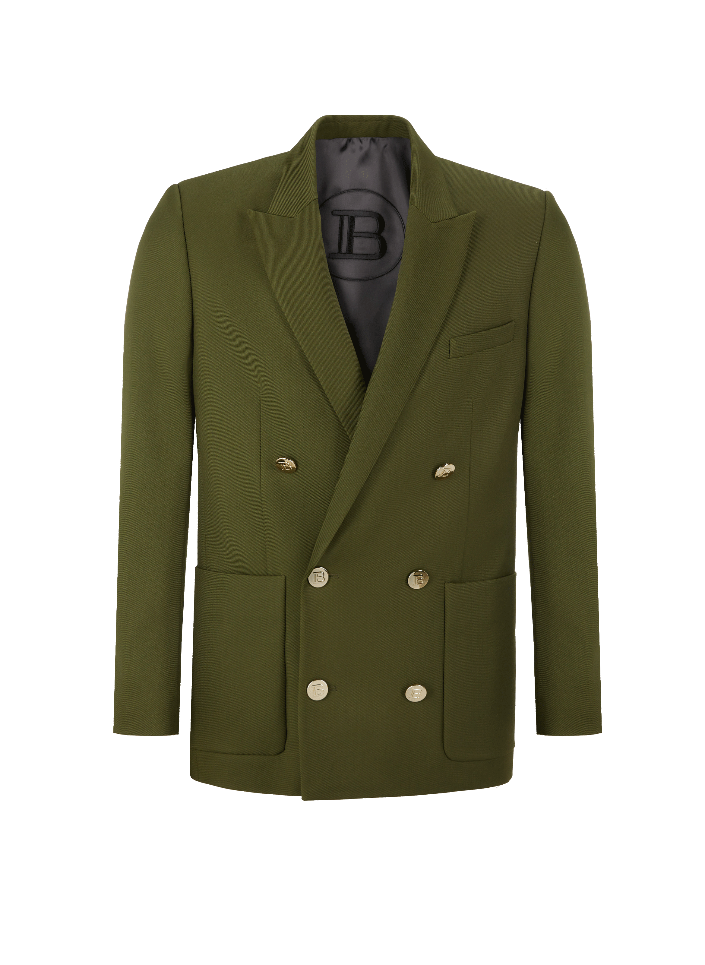 Blazer en twill de laine