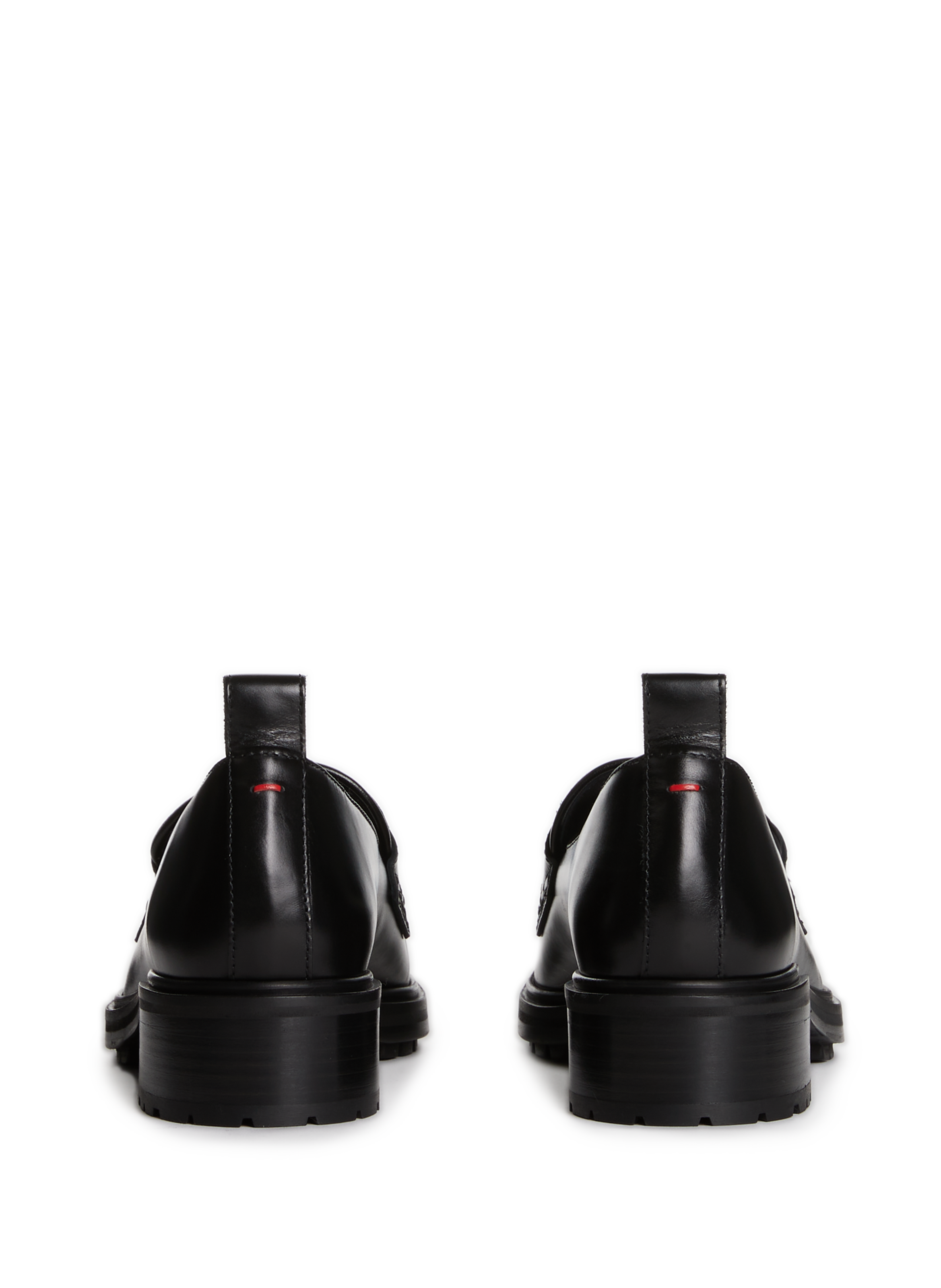 Mocassins en cuir AEYDE Noir