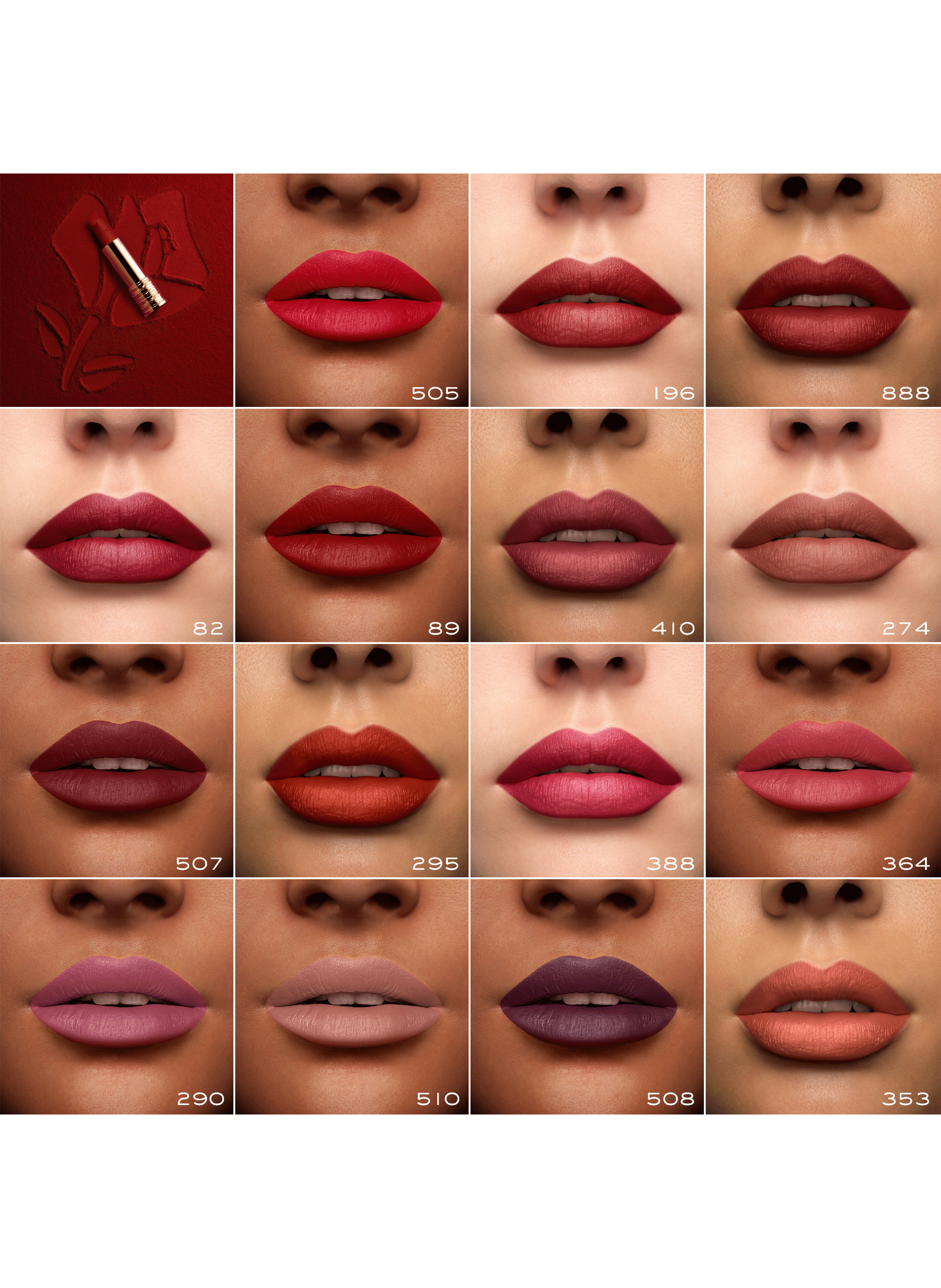 L'Absolu Rouge Matte Powder Lipstick - Long-Lasting Hold & Comfort LANCÔME 888 french idol