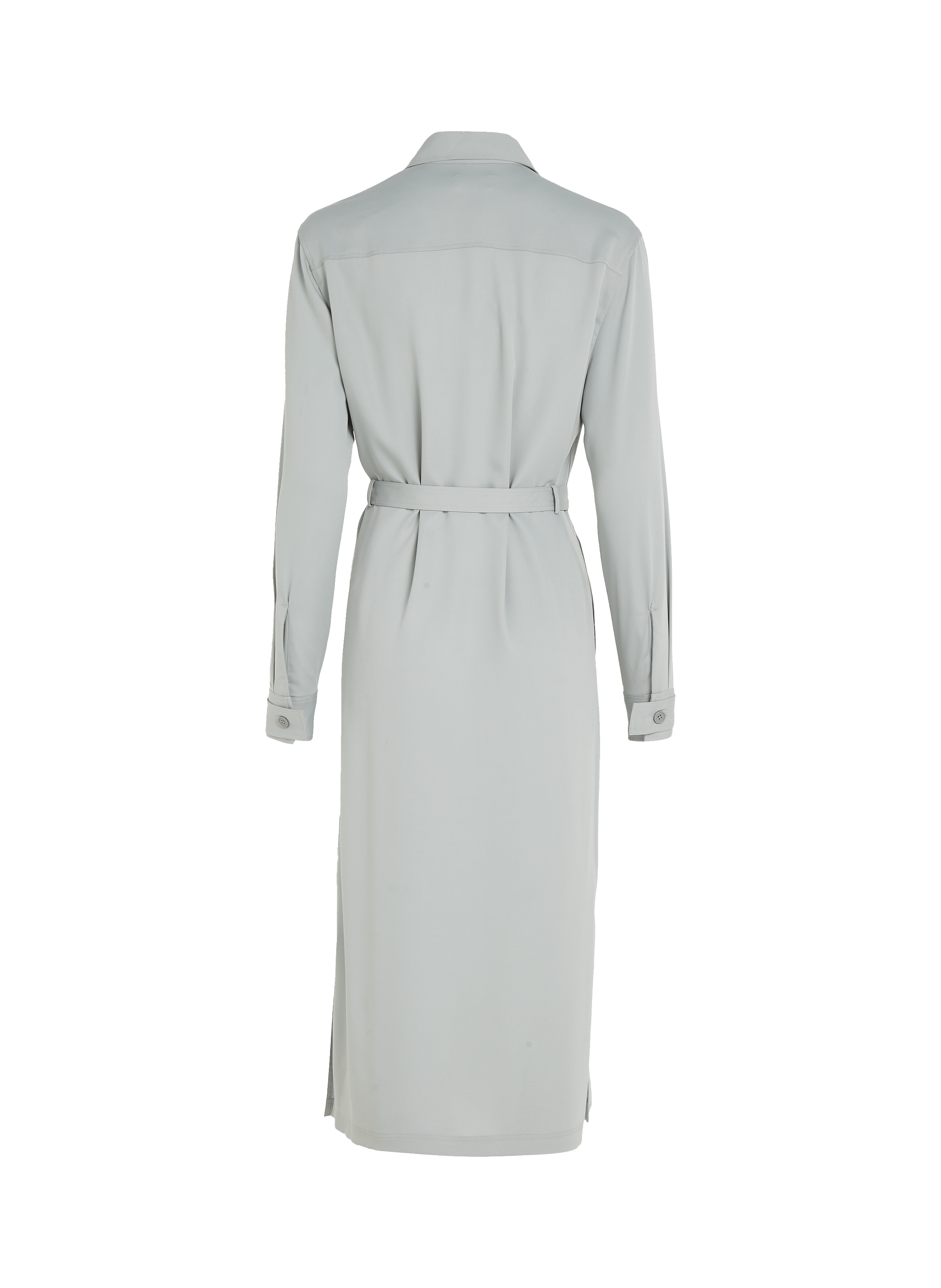 Robe chemise à taille ceinturée