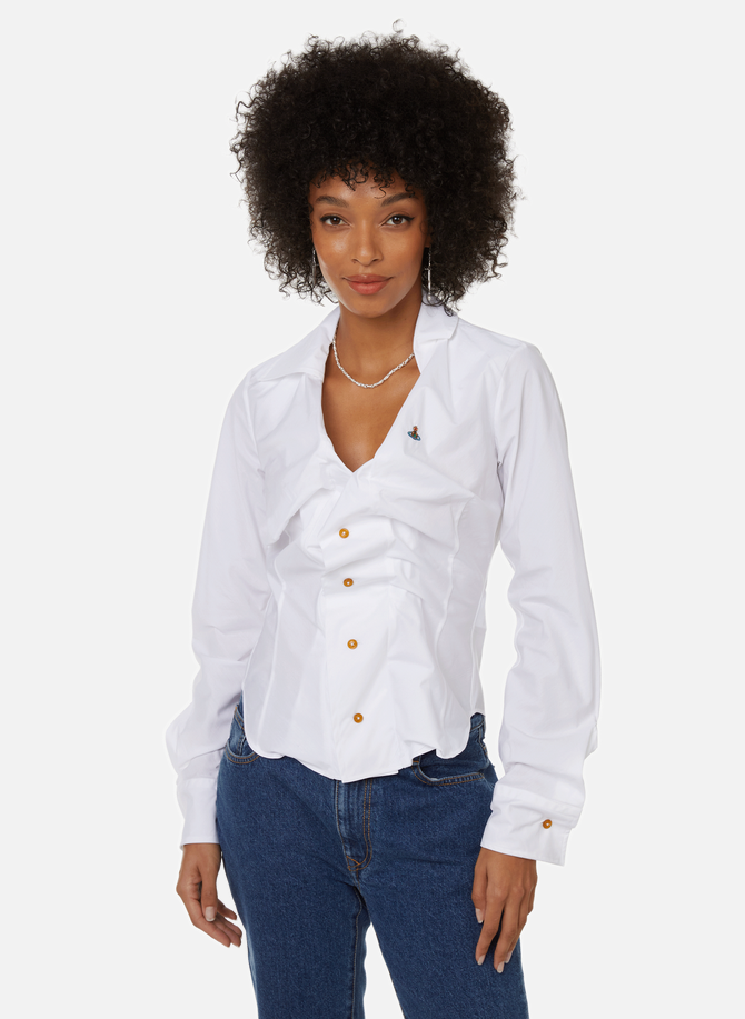 Fitted cotton poplin shirt VIVIENNE WESTWOOD