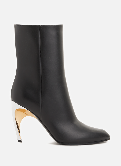 Black armadillo ankle boots alexander mcqueen 