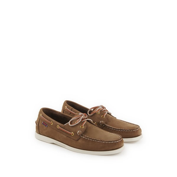 Sebago Portland Leather Moccasins In Brown