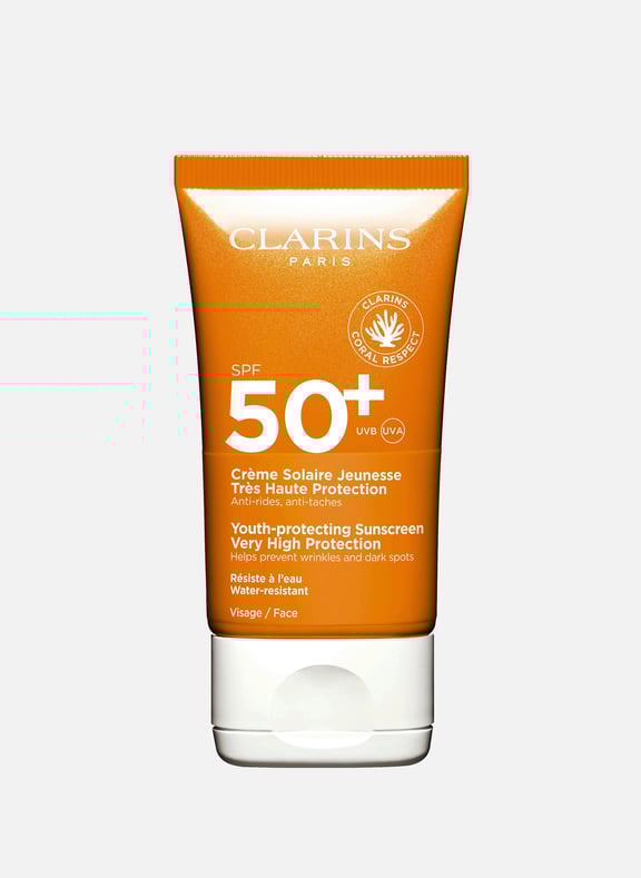 Crème Solaire Jeunesse Très Haute Protection Visage SPF 50+ CLARINS Crème Solaire Jeunesse Très Haute Protection Visage SPF 50+ CLARINS