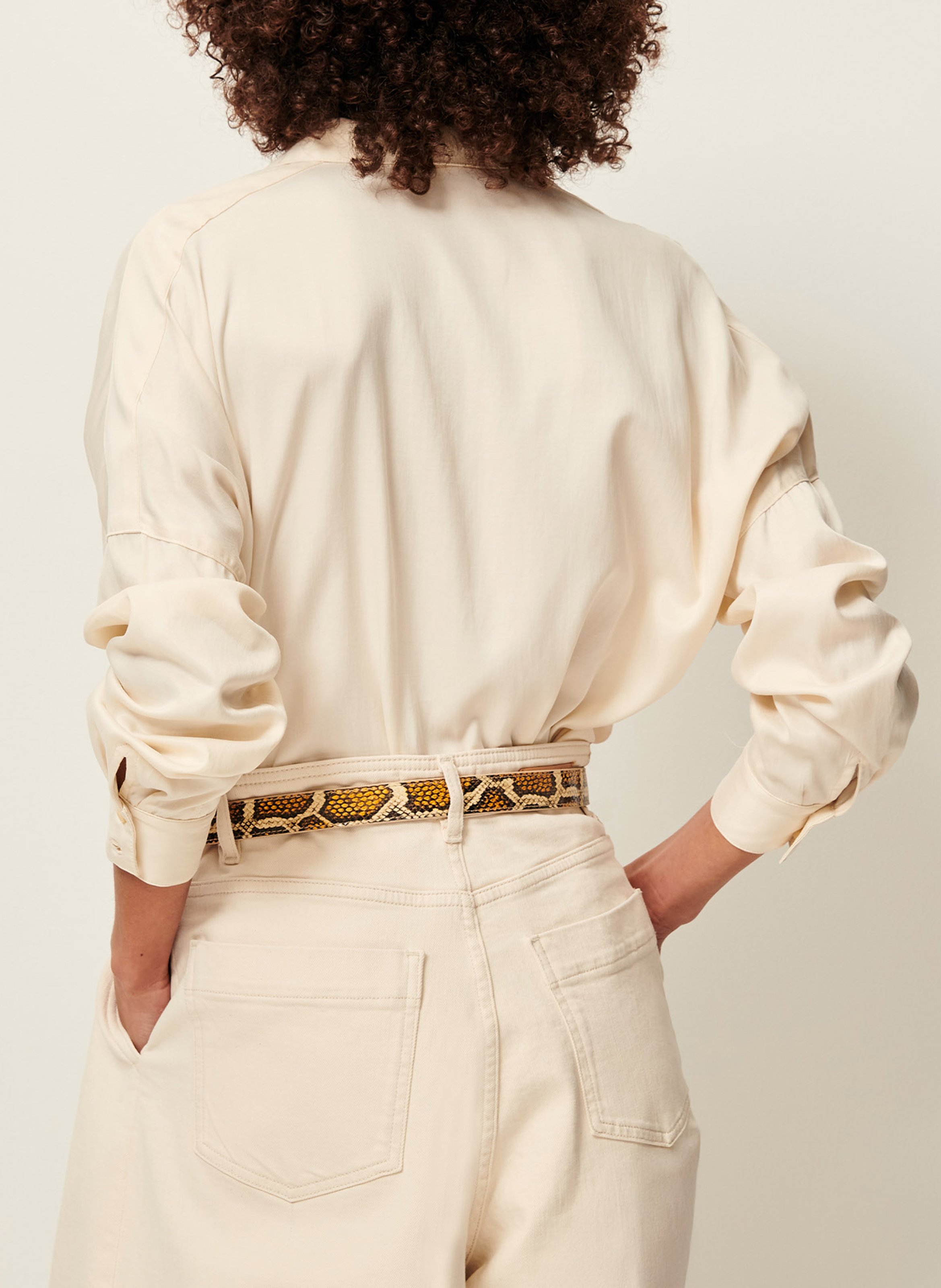 Chemise col classique lady d SESSUN Beige