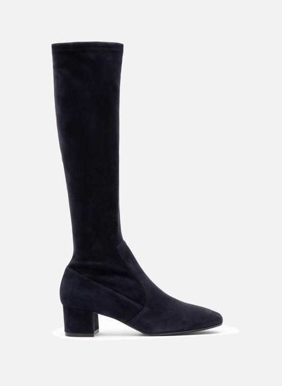 Bottes victoria en velours stretch Bleu by PARALLELE PARALLELE Bottes victoria en velours stretch Bleu