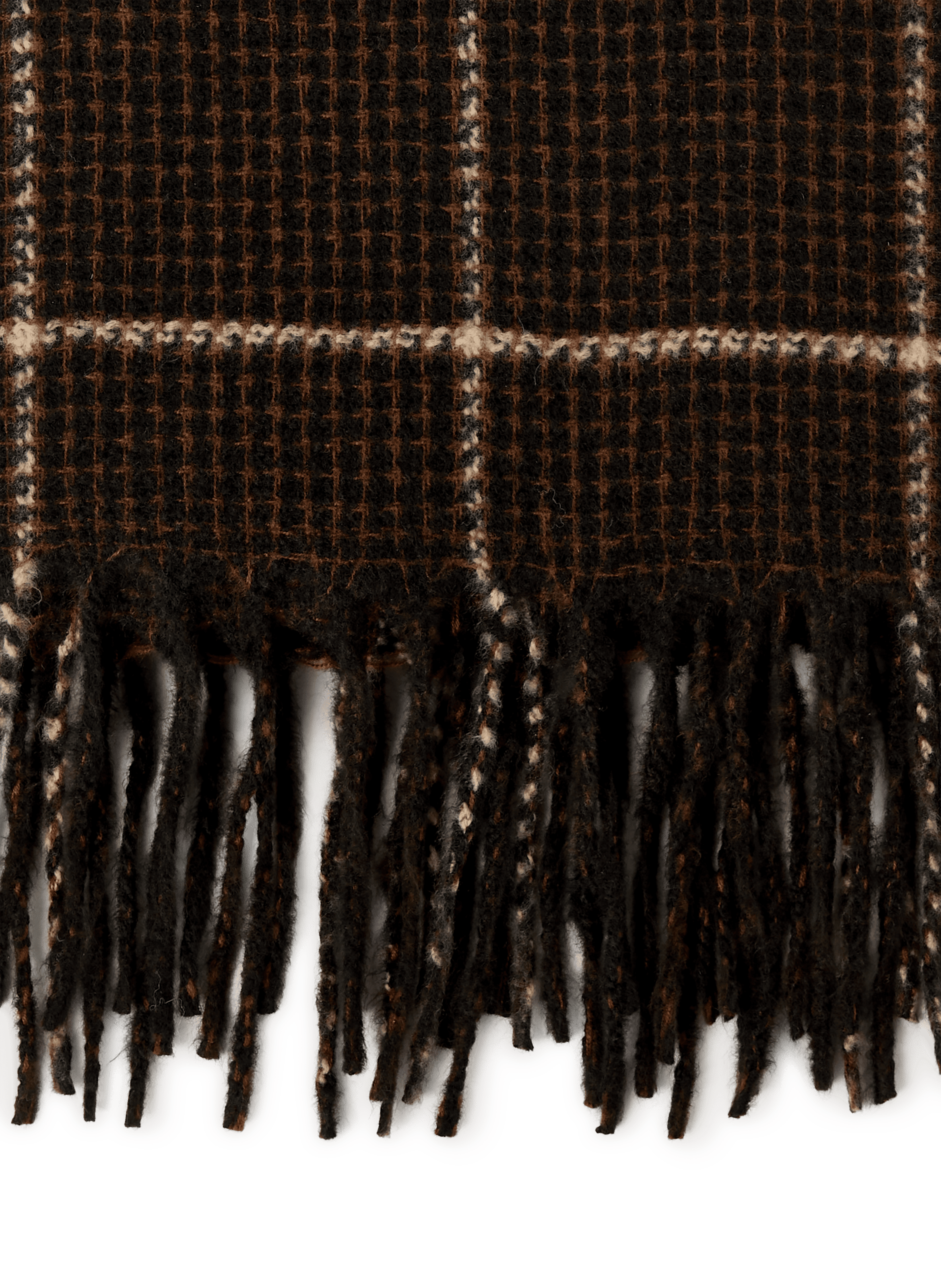 Knit scarf with fringes SAISON 1865 Multicolour