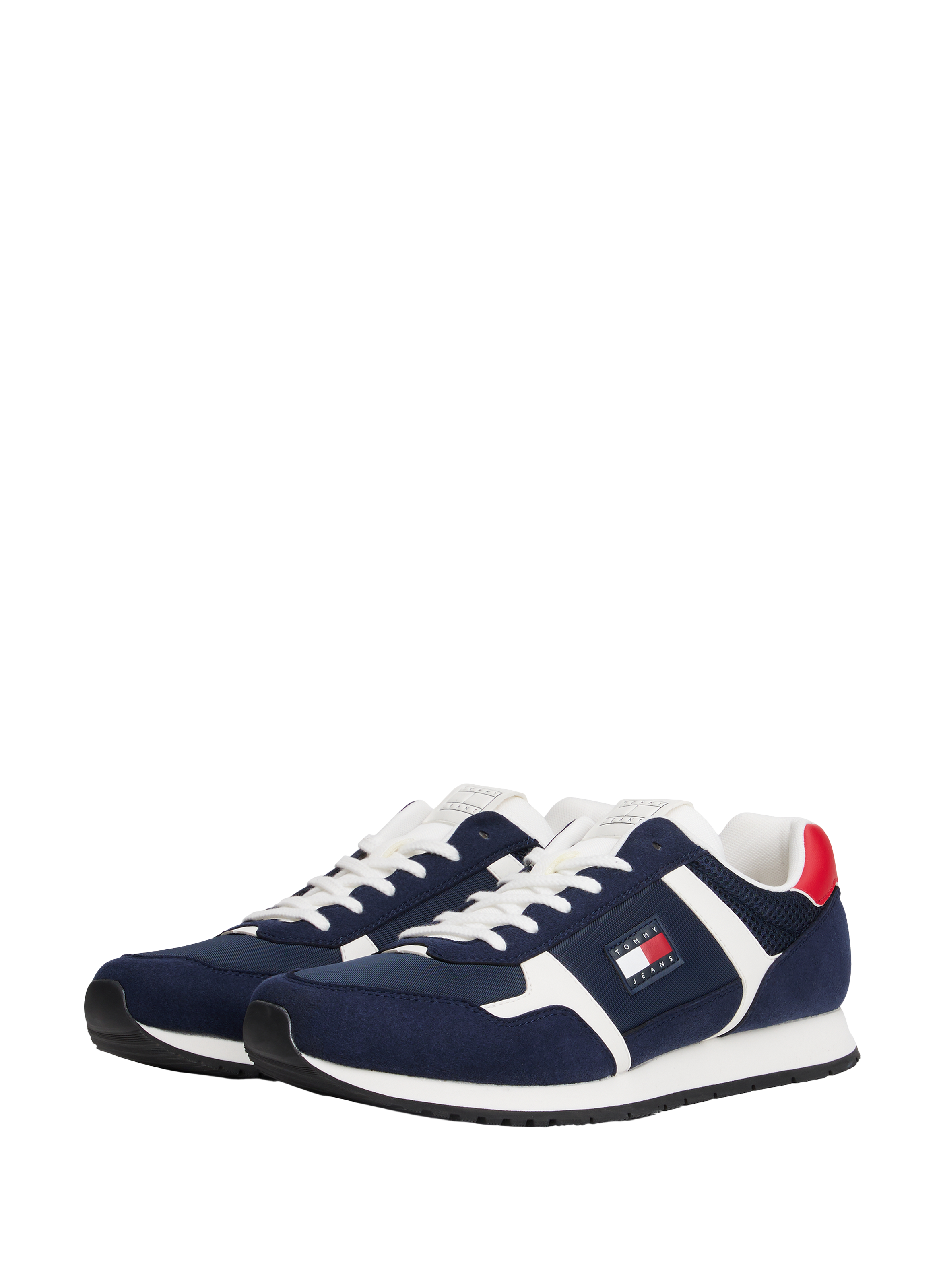 Multitexture sneakers TOMMY HILFIGER Blue
