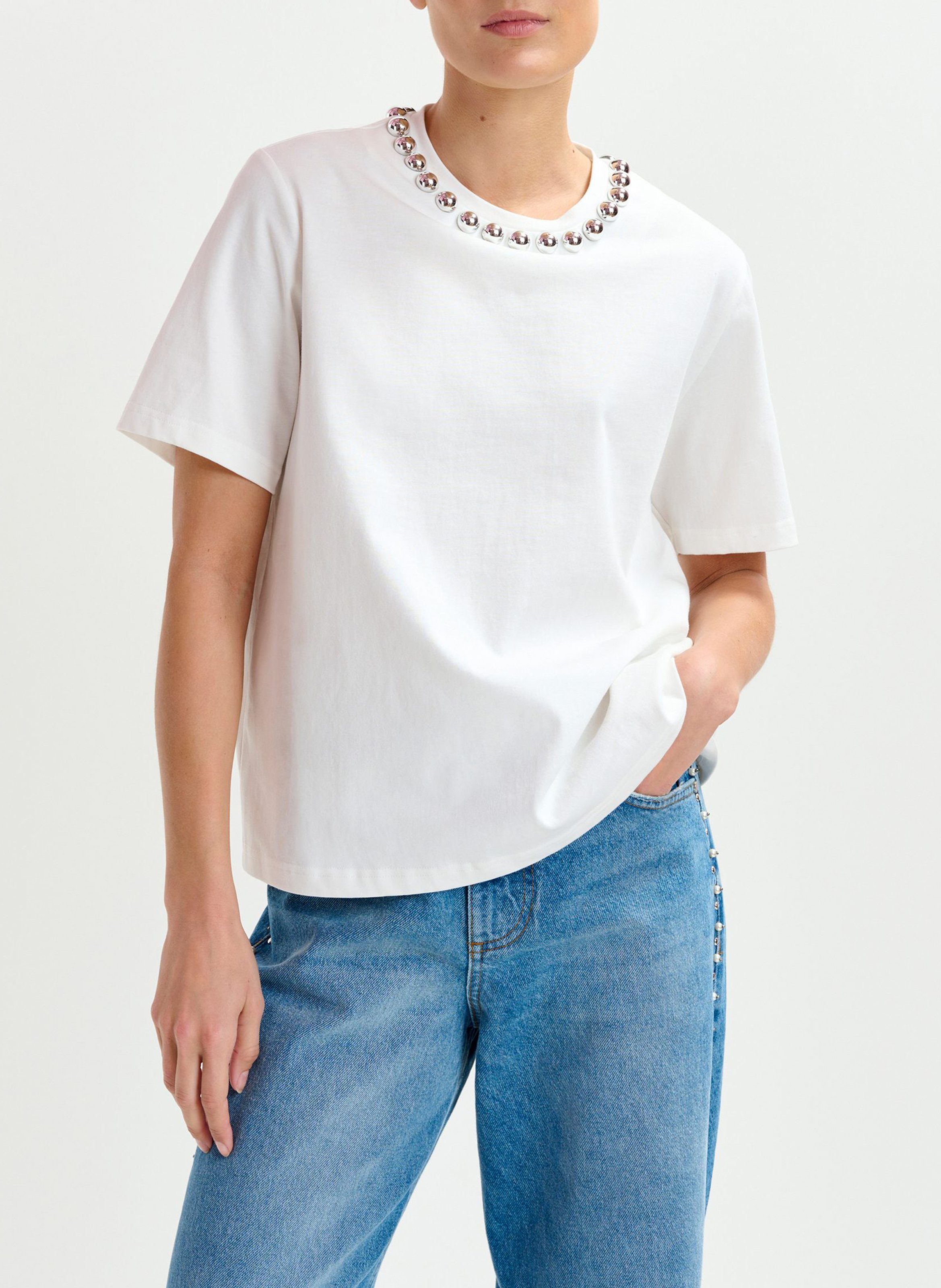 Top droit en coton Intenso ESSENTIEL ANTWERP Blanc