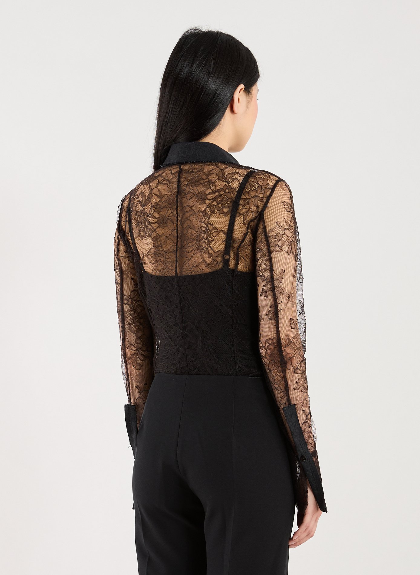 Body en dentelle  BLUMARINE Noir