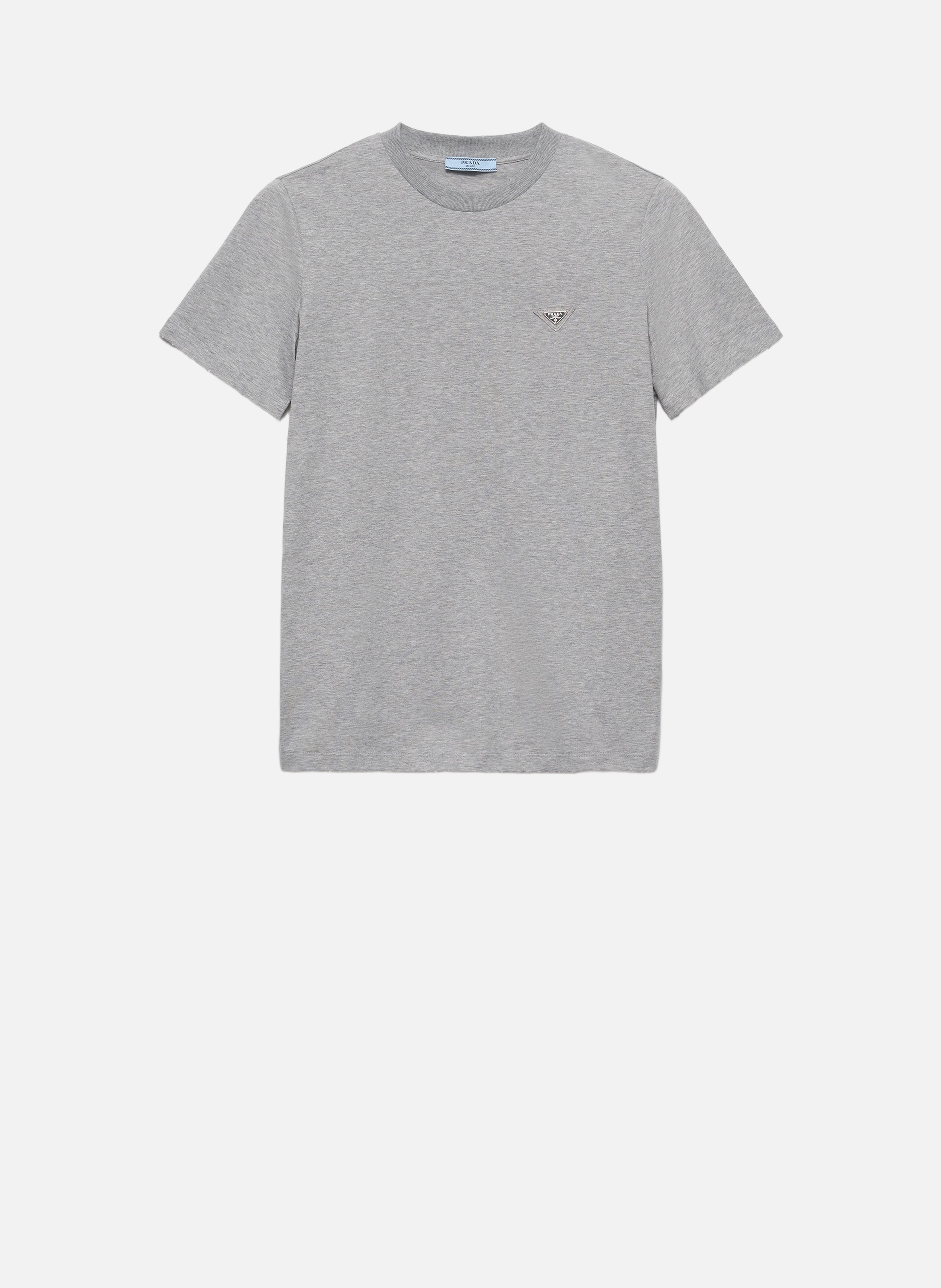 T-shirt en jersey PRADA Gris
