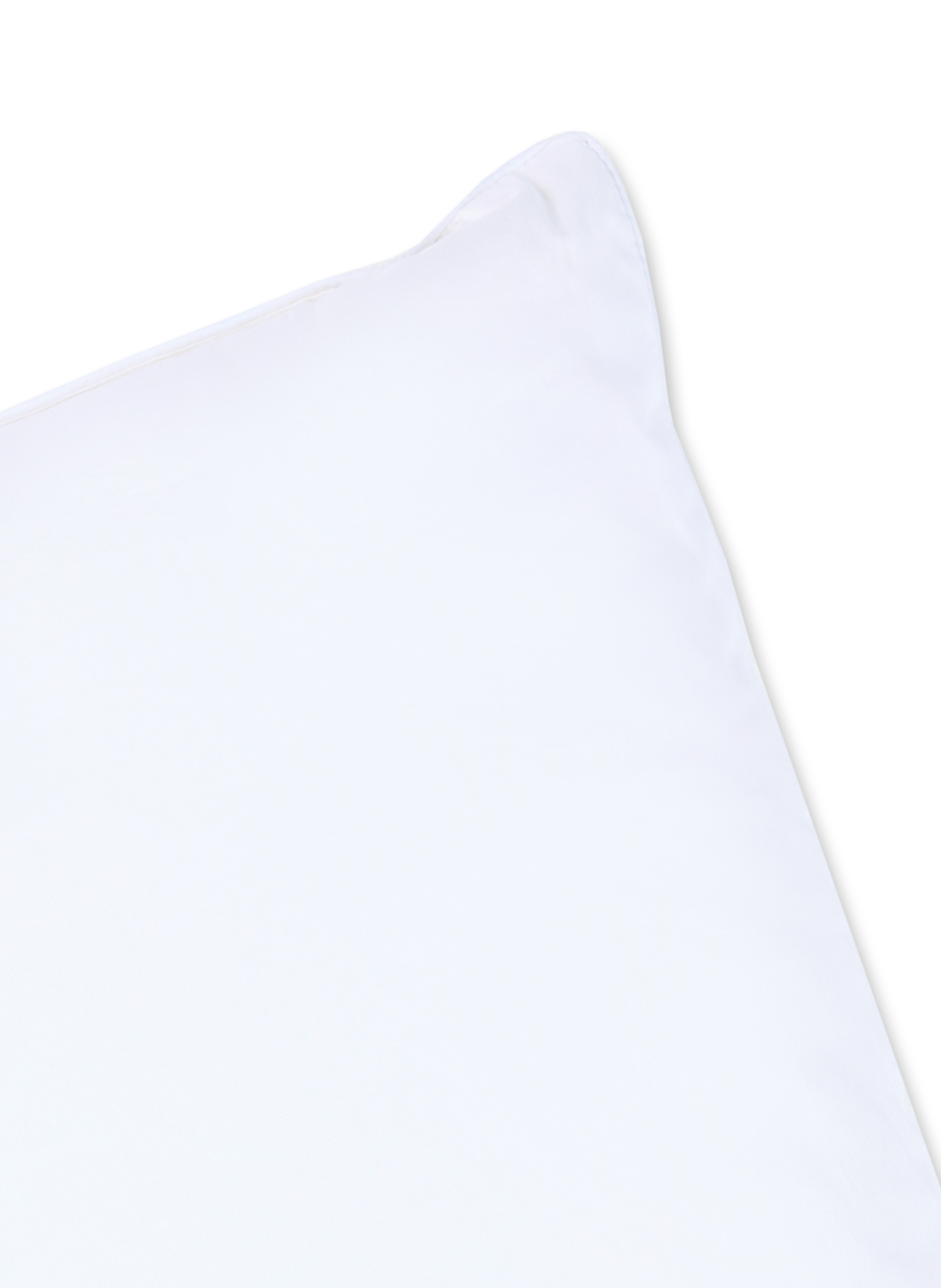 Natural pillow in cotton satin and silk AU PRINTEMPS PARIS White