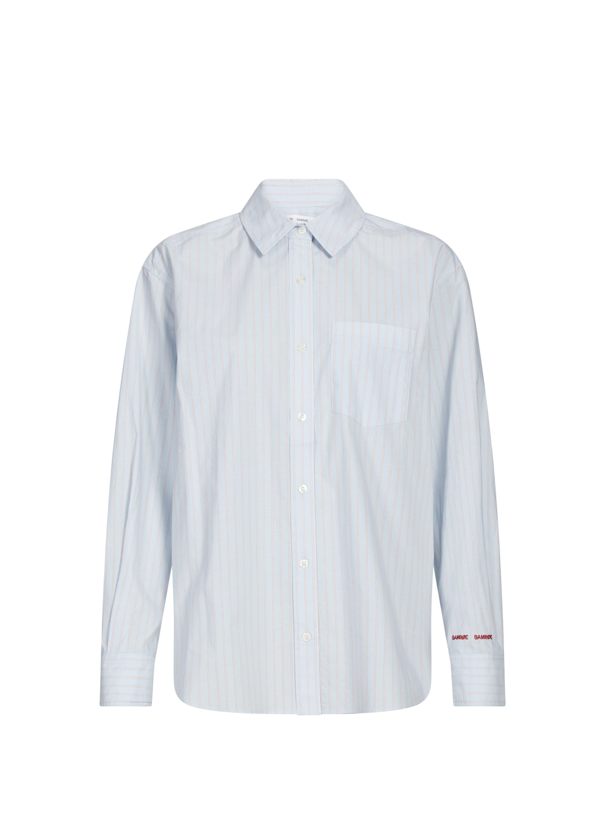 SAMSOE SAMSOE Linen shirt Blue