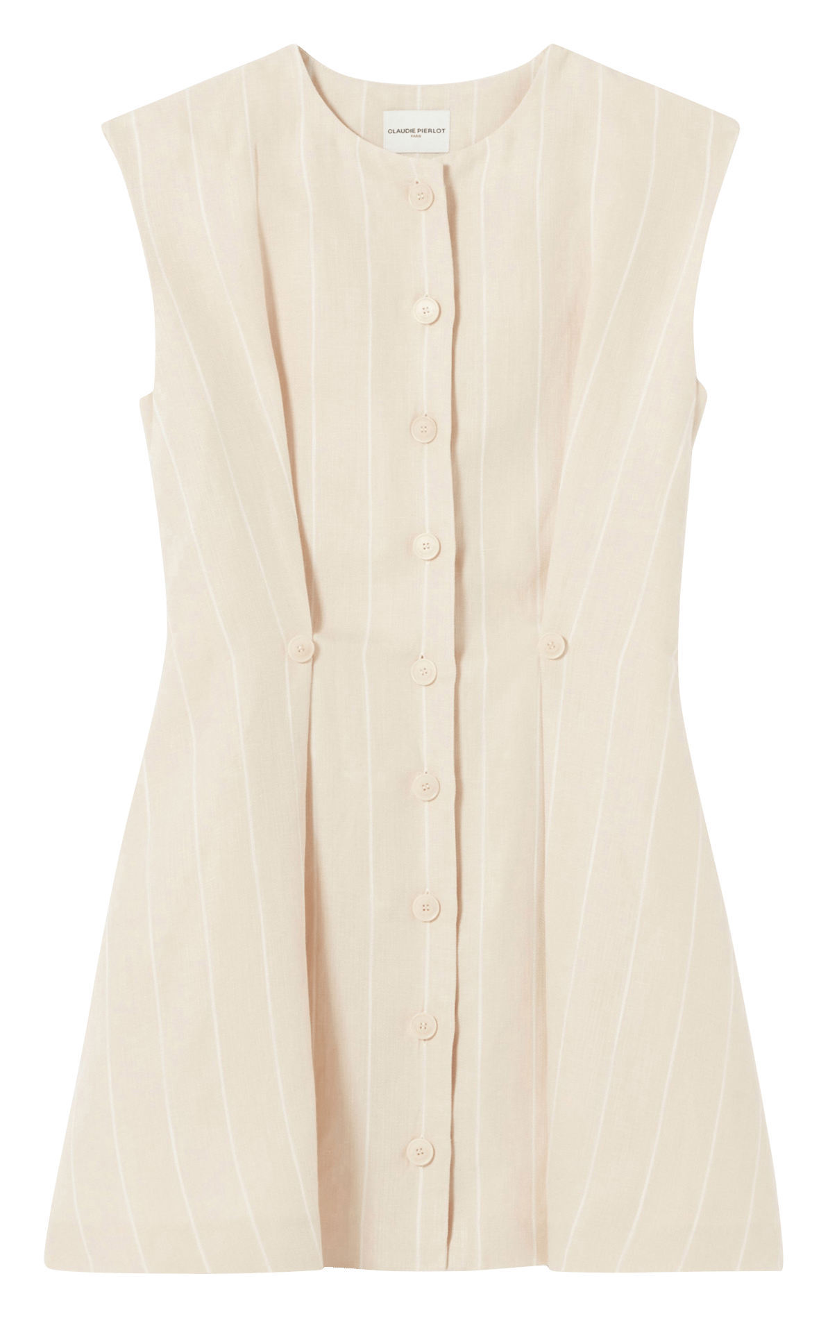 Robe court col rond CLAUDIE PIERLOT Beige
