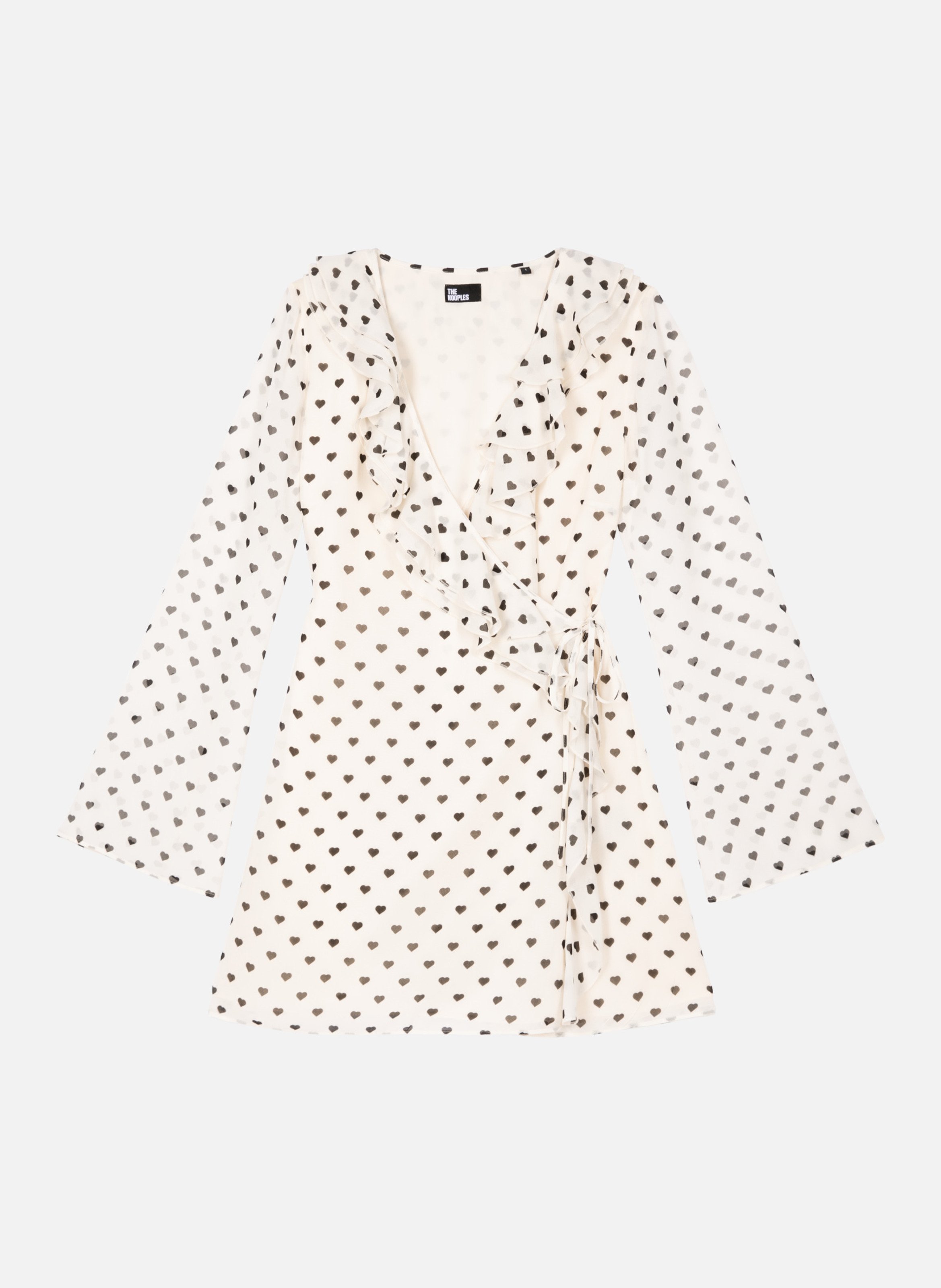 Robe courte portefeuille imprimé cœurs THE KOOPLES Blanc