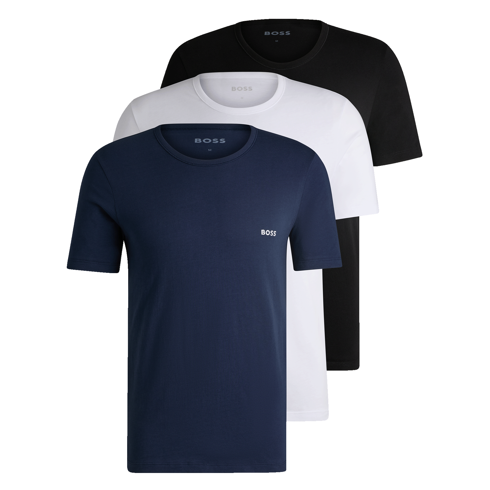Lot de 3 tee-shirt col rond en coton BOSS Multicolore