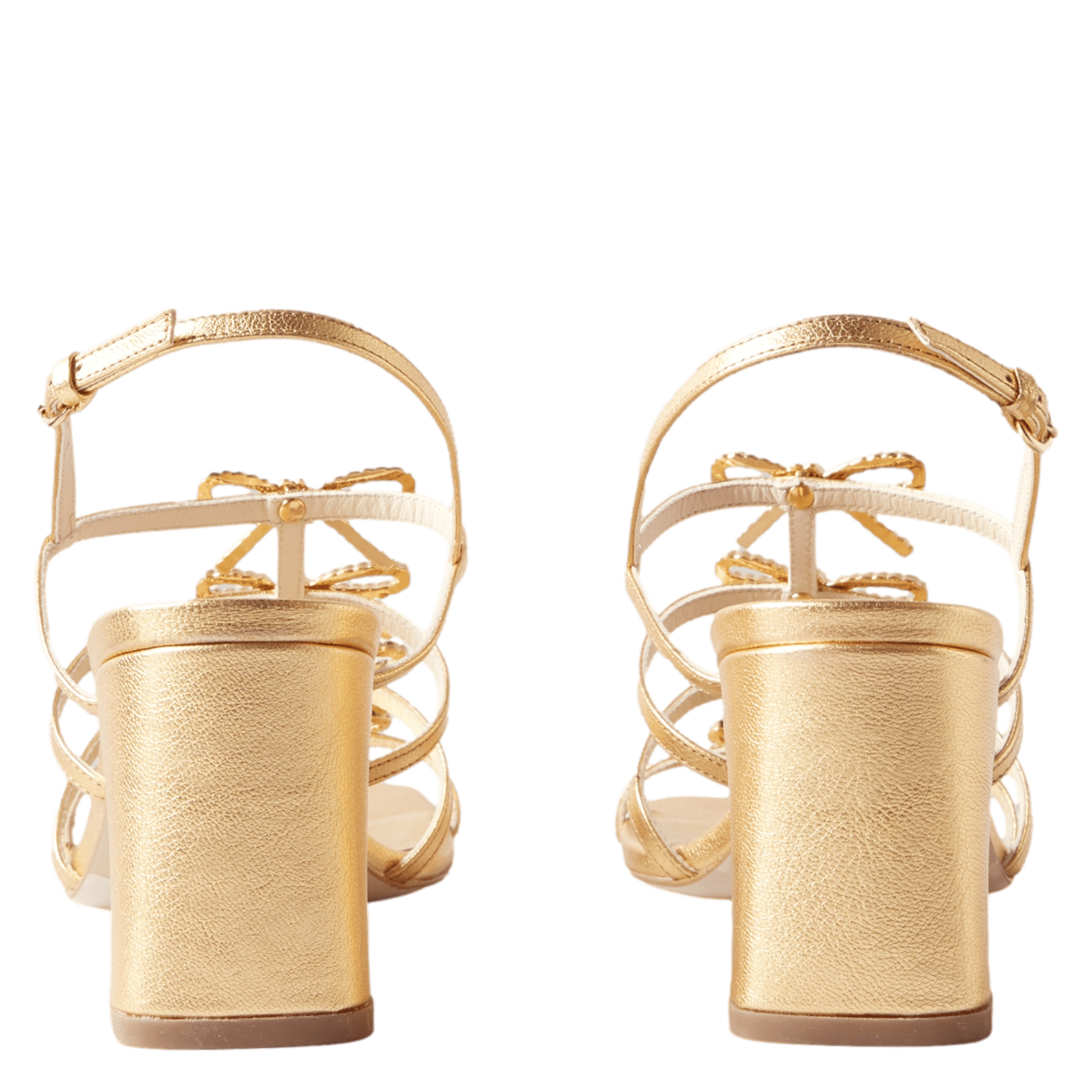 Sandales à talons en cuir CLAUDIE PIERLOT Doré