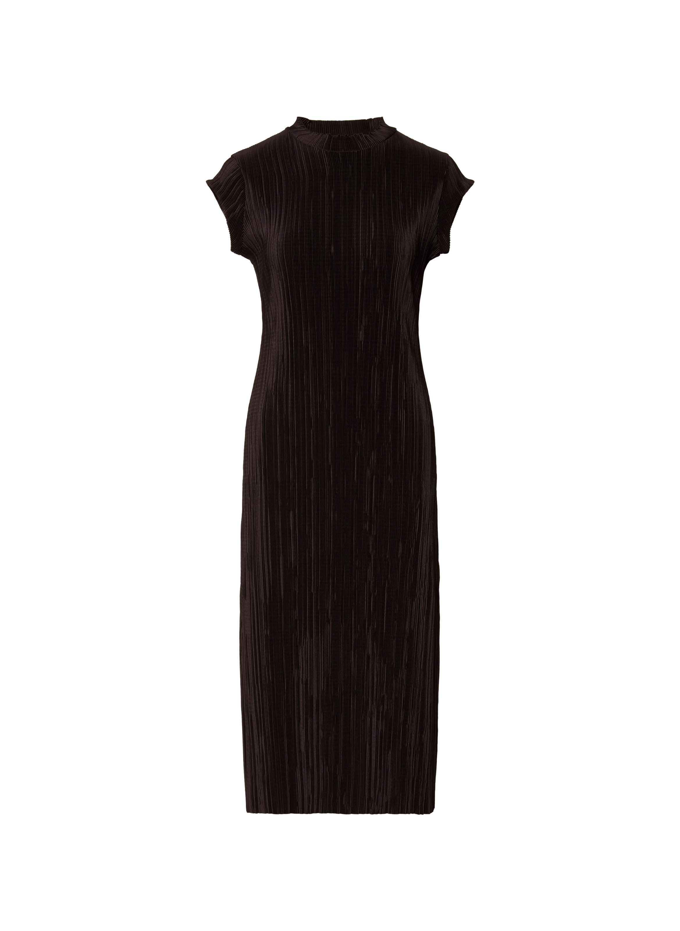 Robe midi manches courtes plissée  CALVIN KLEIN Noir