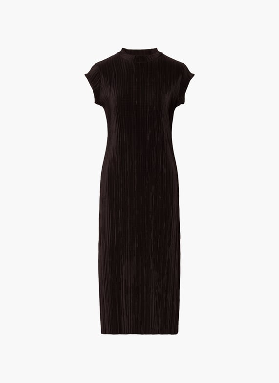 calvin klein black pleated dress Calvin Klein black pin tuck pleated dress