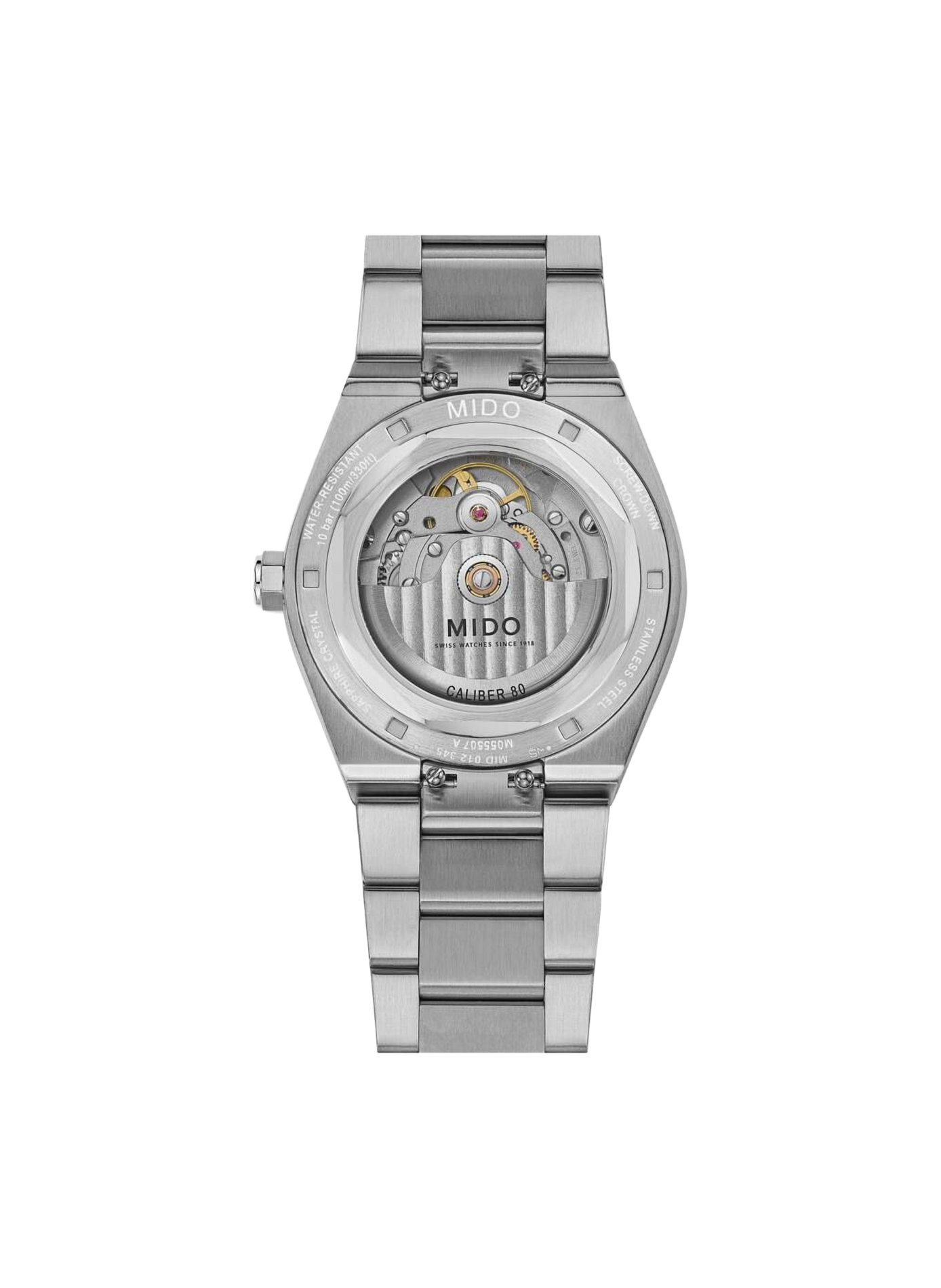 Montre Multifort 8 One Crown en acier inoxydable MIDO Bleu