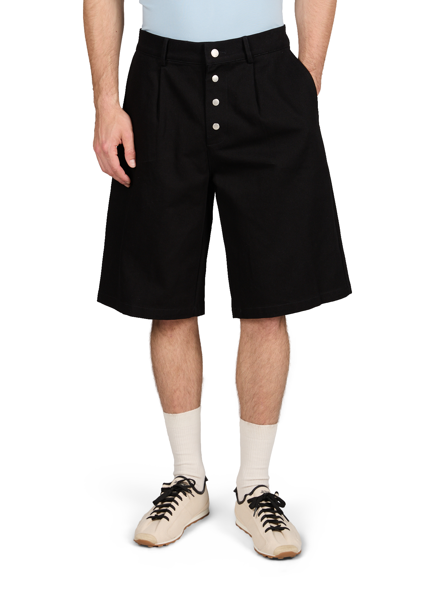 Cotton Bermuda shorts CARRER Black