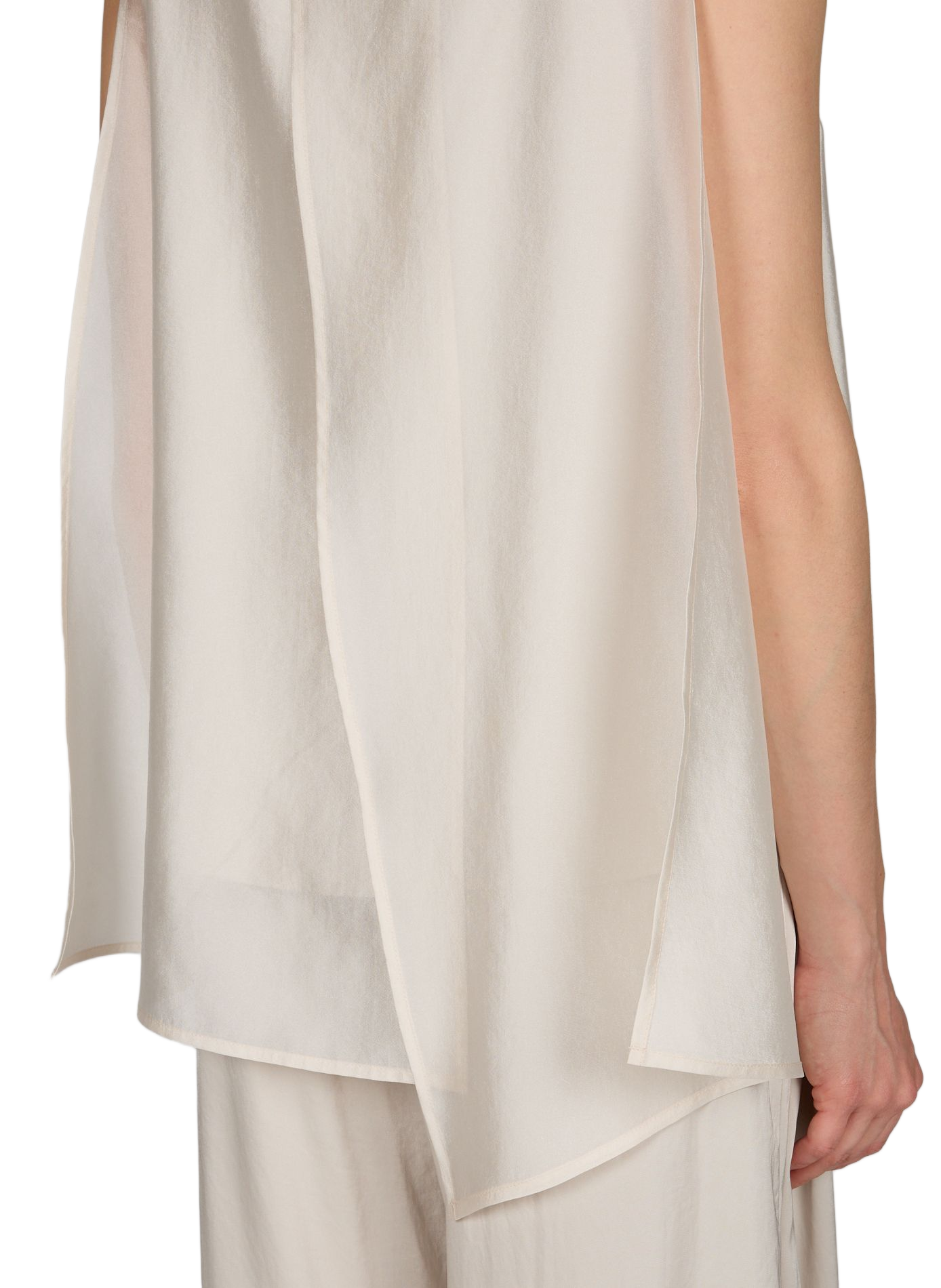 Blouse Raya évasée sans manches R2W Beige