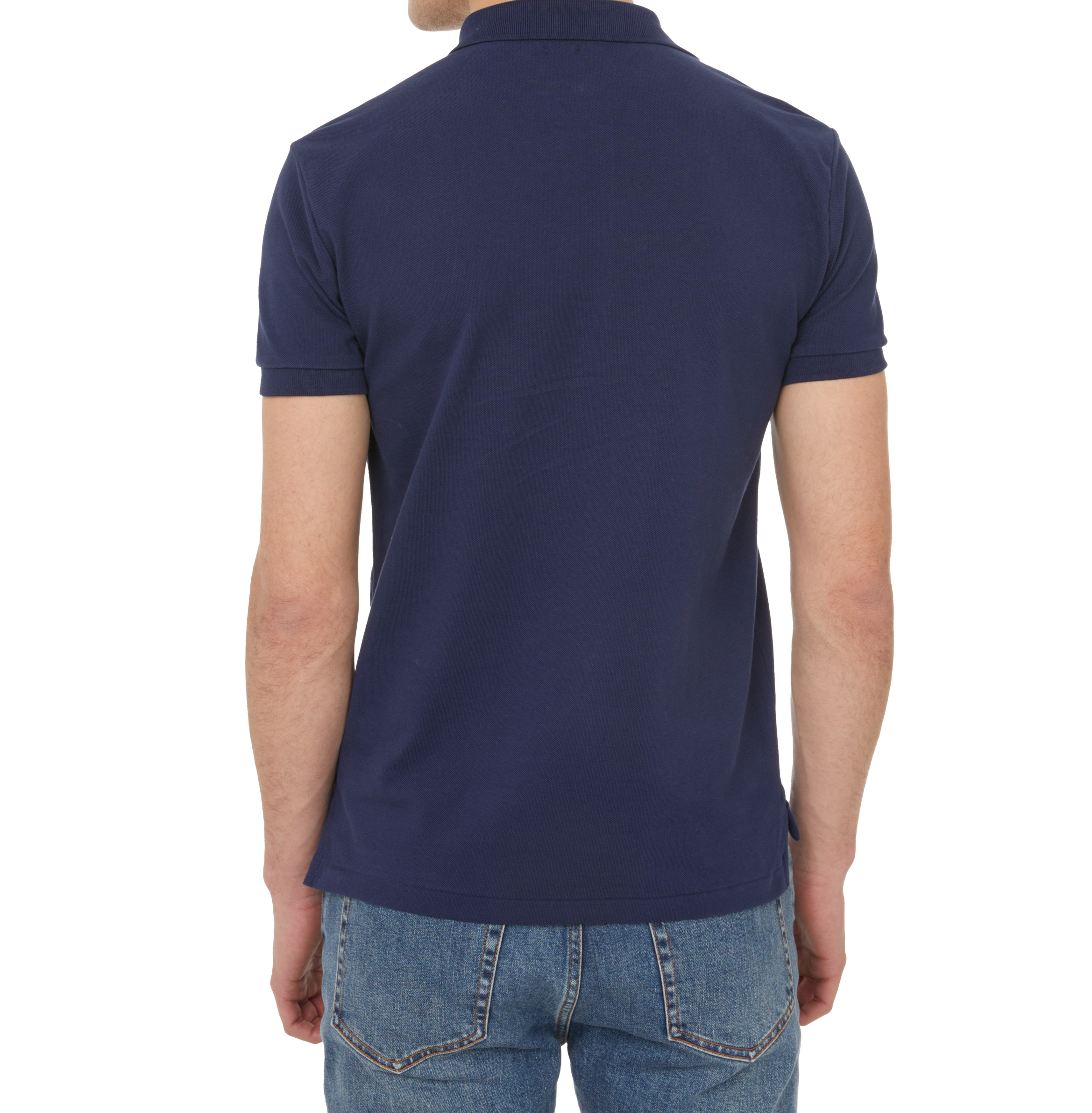 Slim-fit cotton piqué polo shirt  POLO RALPH LAUREN Blue