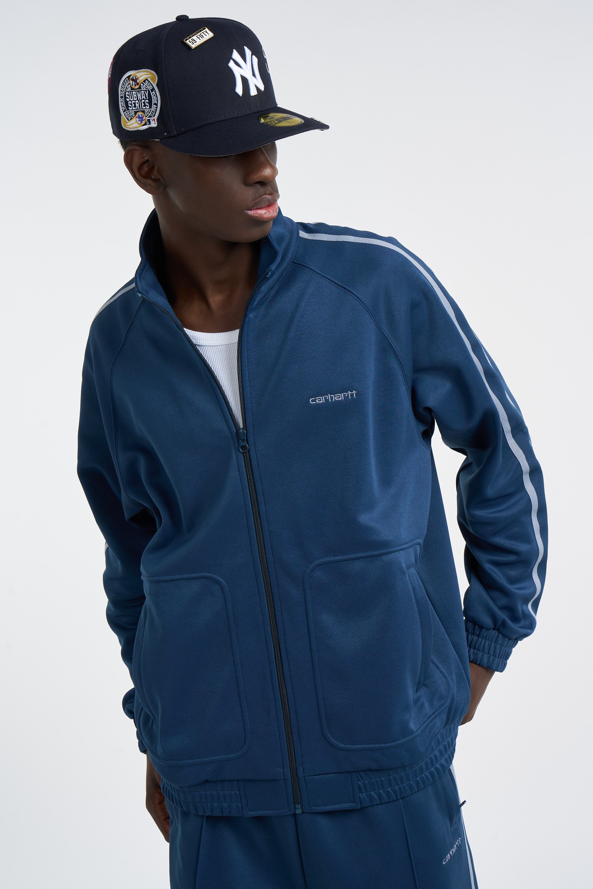 Veste de survêtement bolar sweat jacket CARHARTT WIP Bleu
