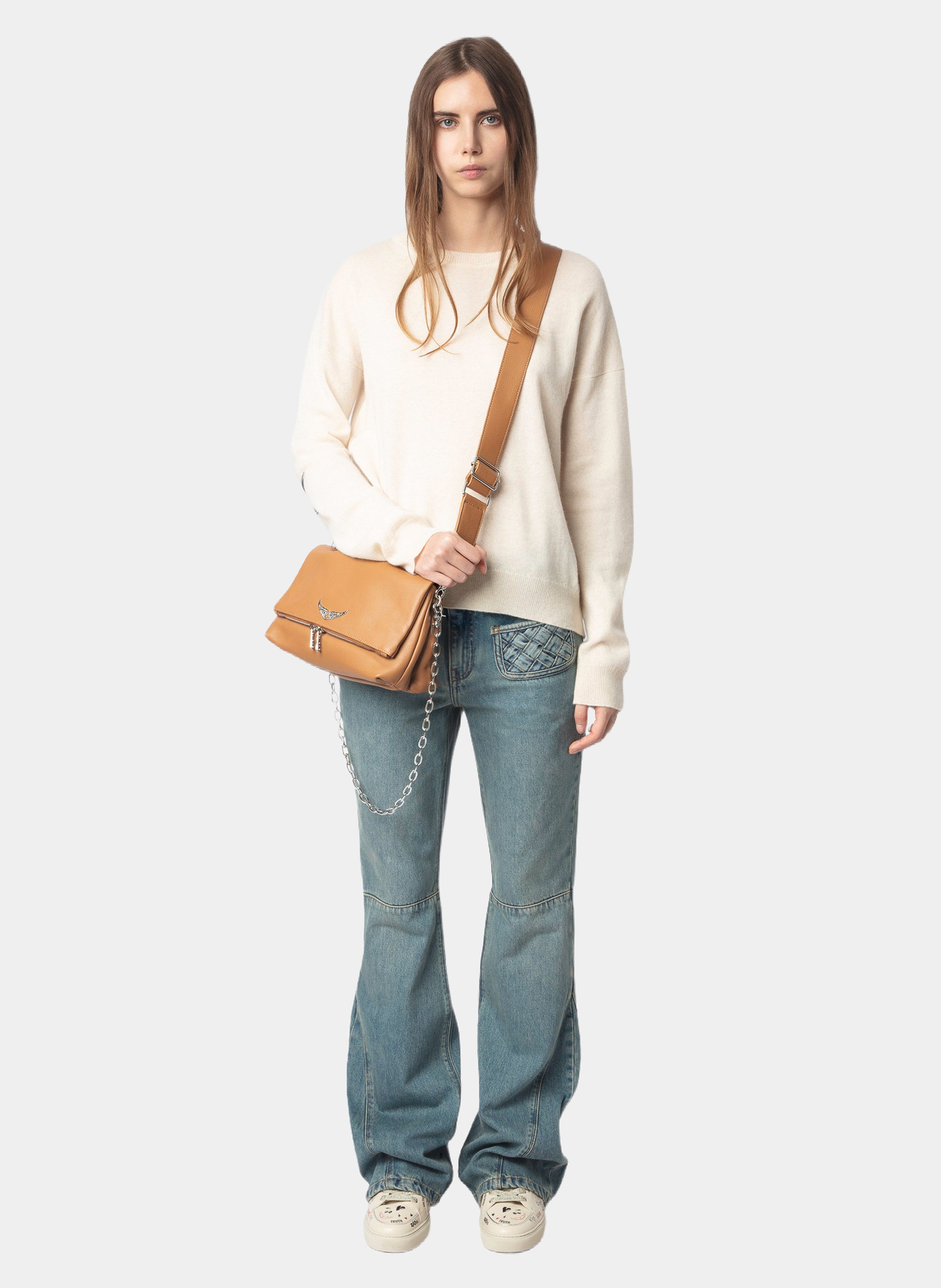 Pull droit en cachemire cici ZADIG&VOLTAIRE Beige