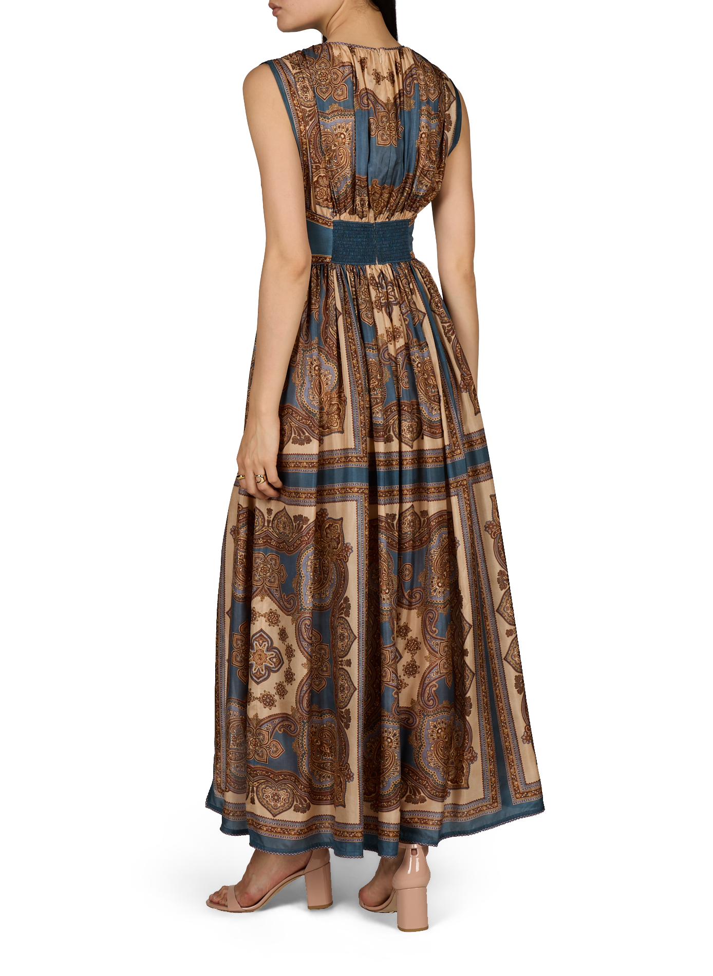 Printed maxi dress ZIMMERMANN Brown