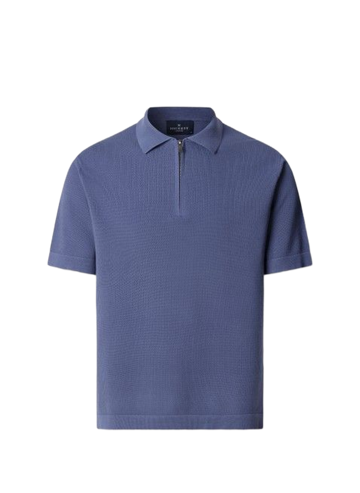Ribbed Cotton Polo HACKETT Blue